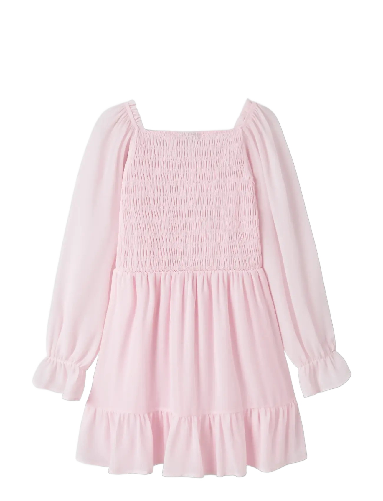 LMTD - NLFHEAVE LS SHORT DRESS - langärmelige freizeitkleider - pink marshmallow - 1