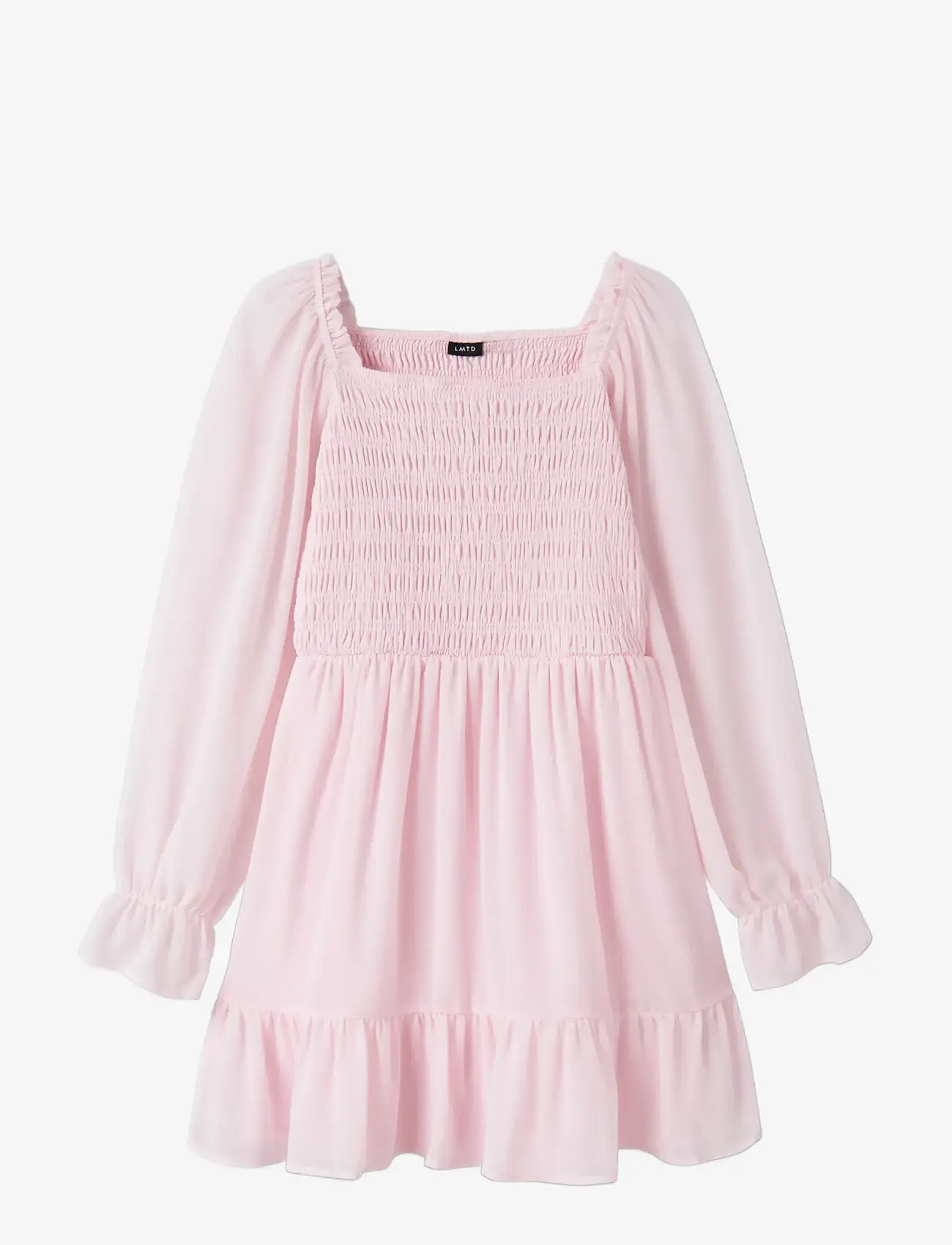 LMTD - NLFHEAVE LS SHORT DRESS - langärmelige freizeitkleider - pink marshmallow - 2
