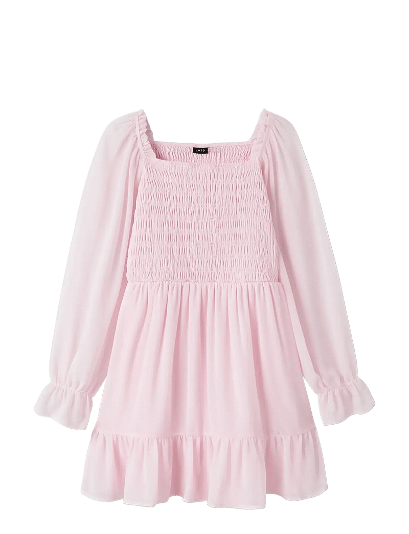 LMTD - NLFHEAVE LS SHORT DRESS - langärmelige freizeitkleider - pink marshmallow - 2