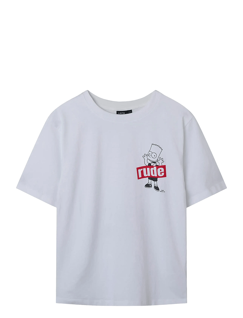 LMTD - NLNJAGER SIMPSONS SS L TOP VDE - kurzärmelige - bright white - 0