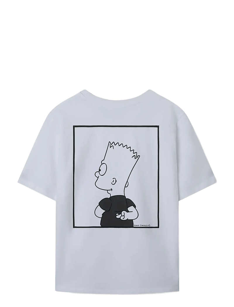 LMTD - NLNJAGER SIMPSONS SS L TOP VDE - kurzärmelige - bright white - 1