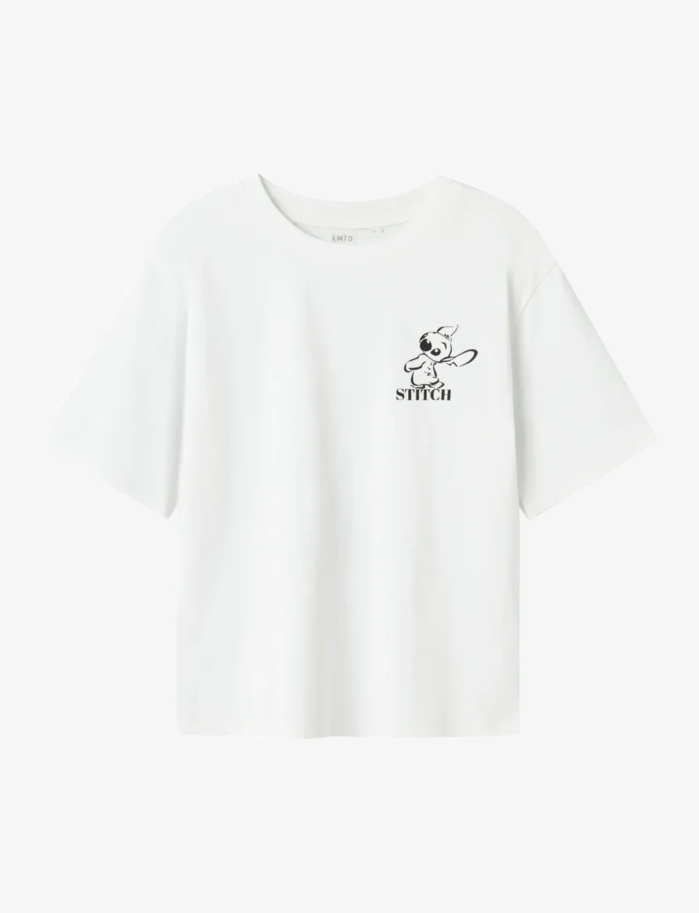 LMTD - NLFJUZI STITCH SS L SHORT TOP WDI - kurzärmelige - bright white - 0