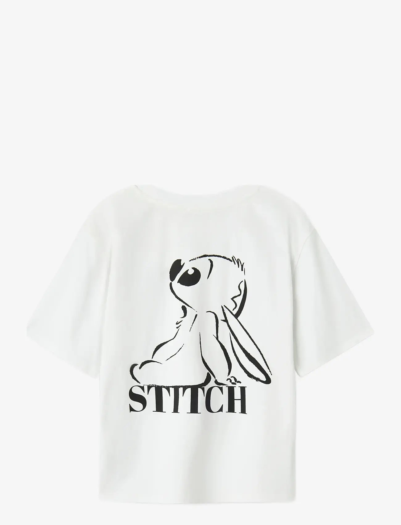 LMTD - NLFJUZI STITCH SS L SHORT TOP WDI - bright white - 1