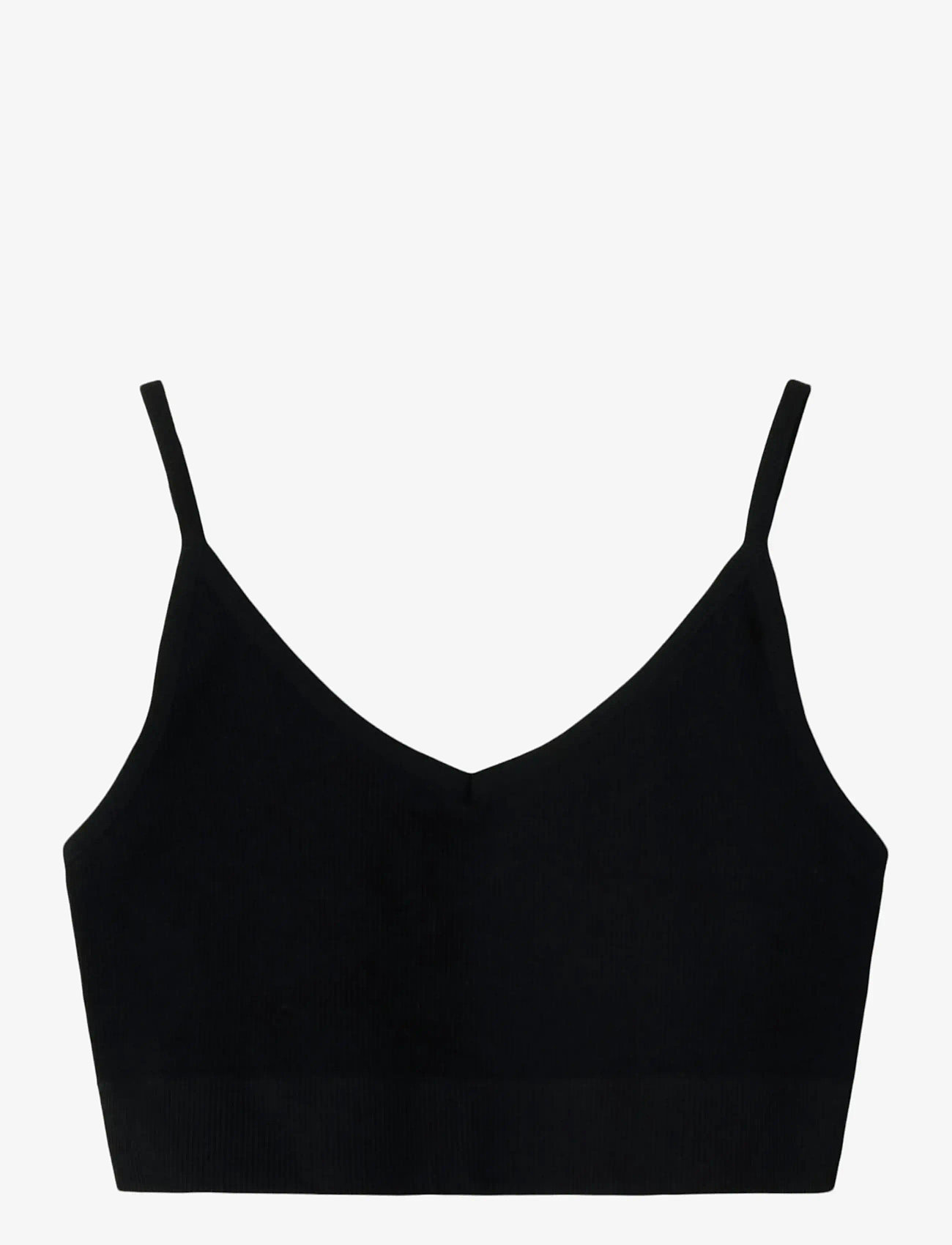 LMTD - NLFKAILEY RIB BRALETTE NOOS - alussärgid - black - 0