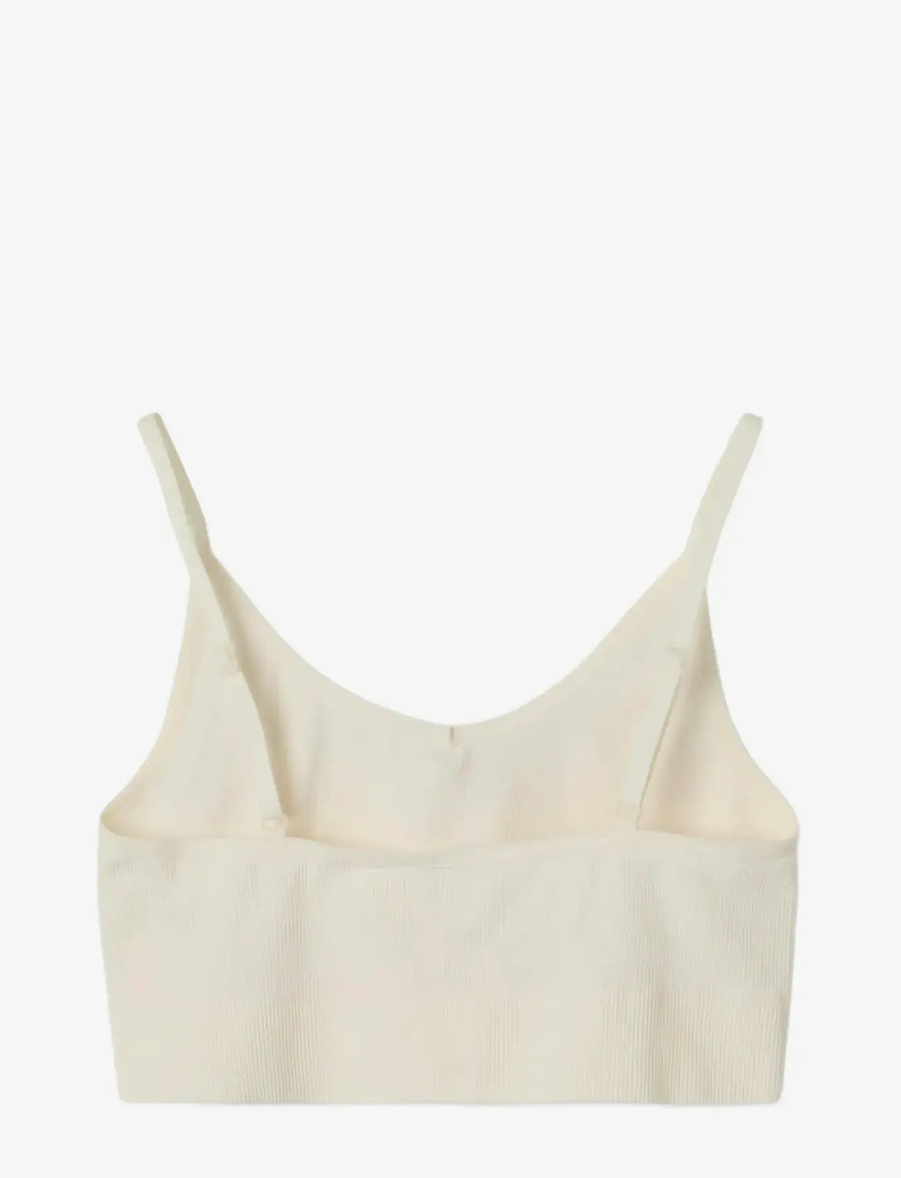 LMTD - NLFKAILEY RIB BRALETTE NOOS - white alyssum - 1