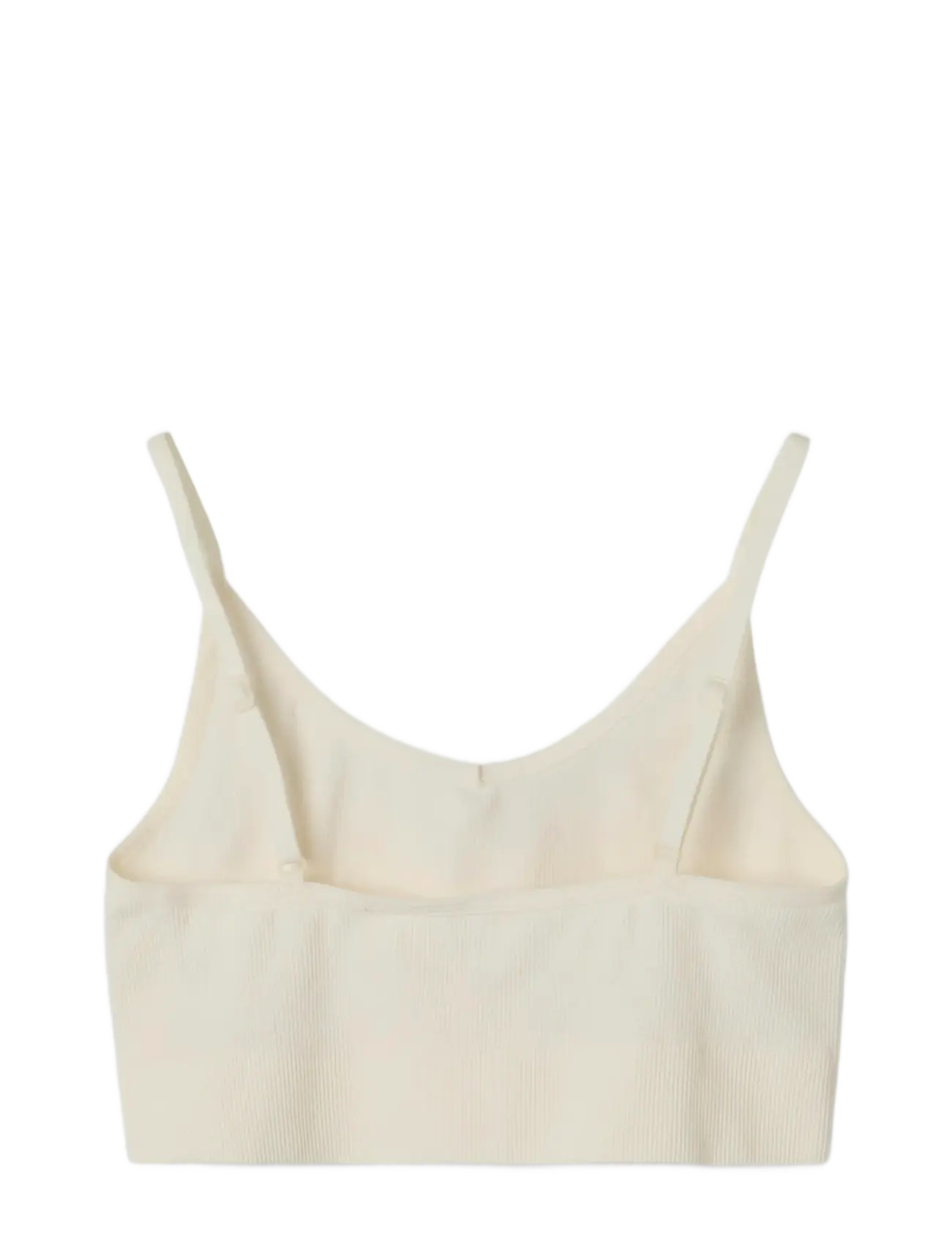 LMTD - NLFKAILEY RIB BRALETTE NOOS - white alyssum - 1
