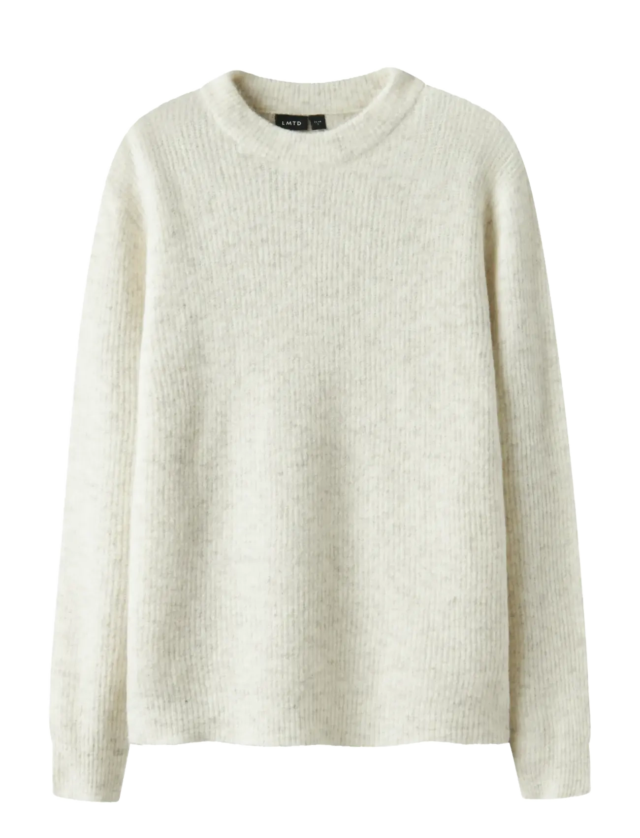 LMTD NLMKLEAVE LS O-NECK KNIT NOOS - Pullover - ANTIQUE WHITE / cream