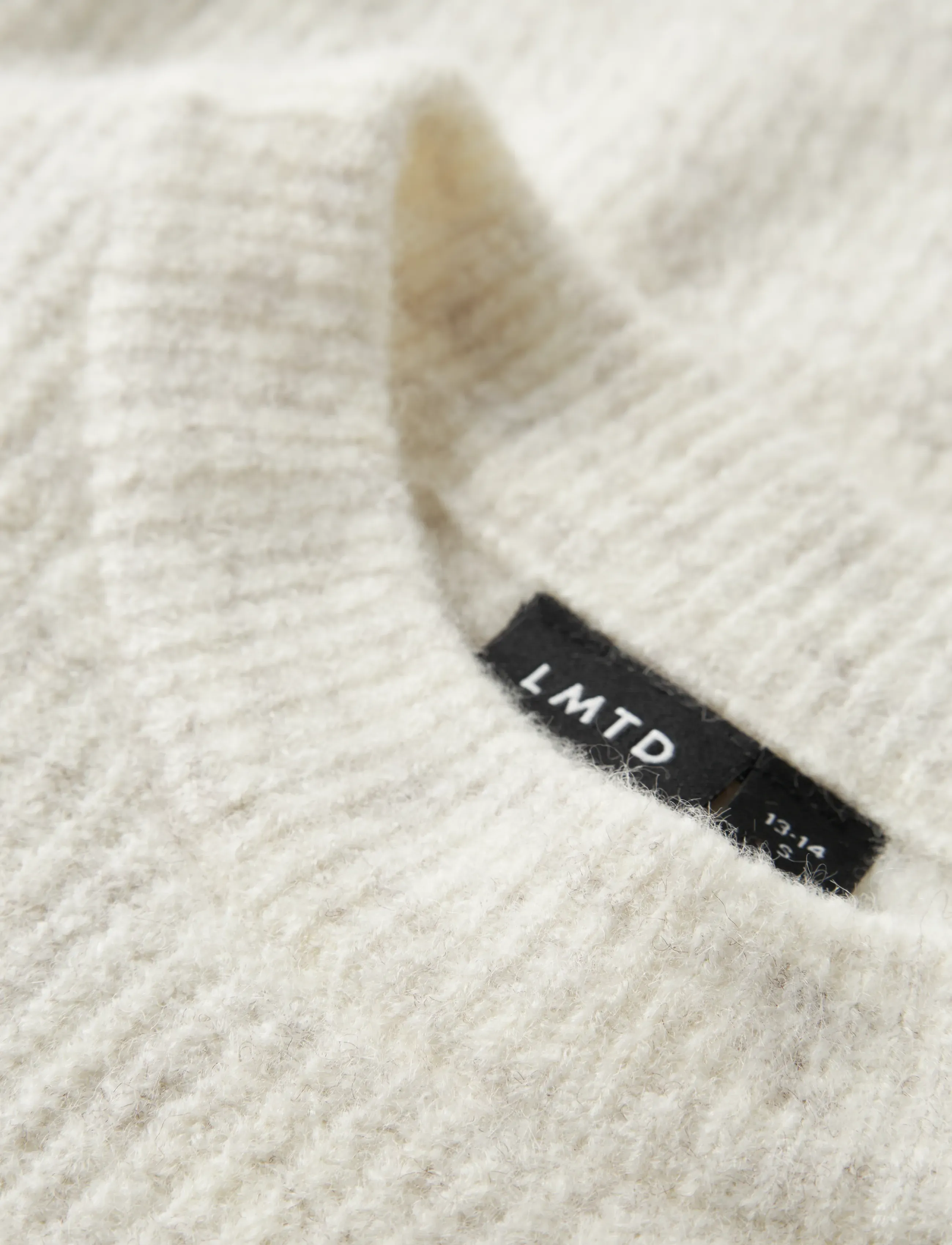 LMTD - NLMKLEAVE LS O-NECK KNIT NOOS - neulepuserot - antique white - 4