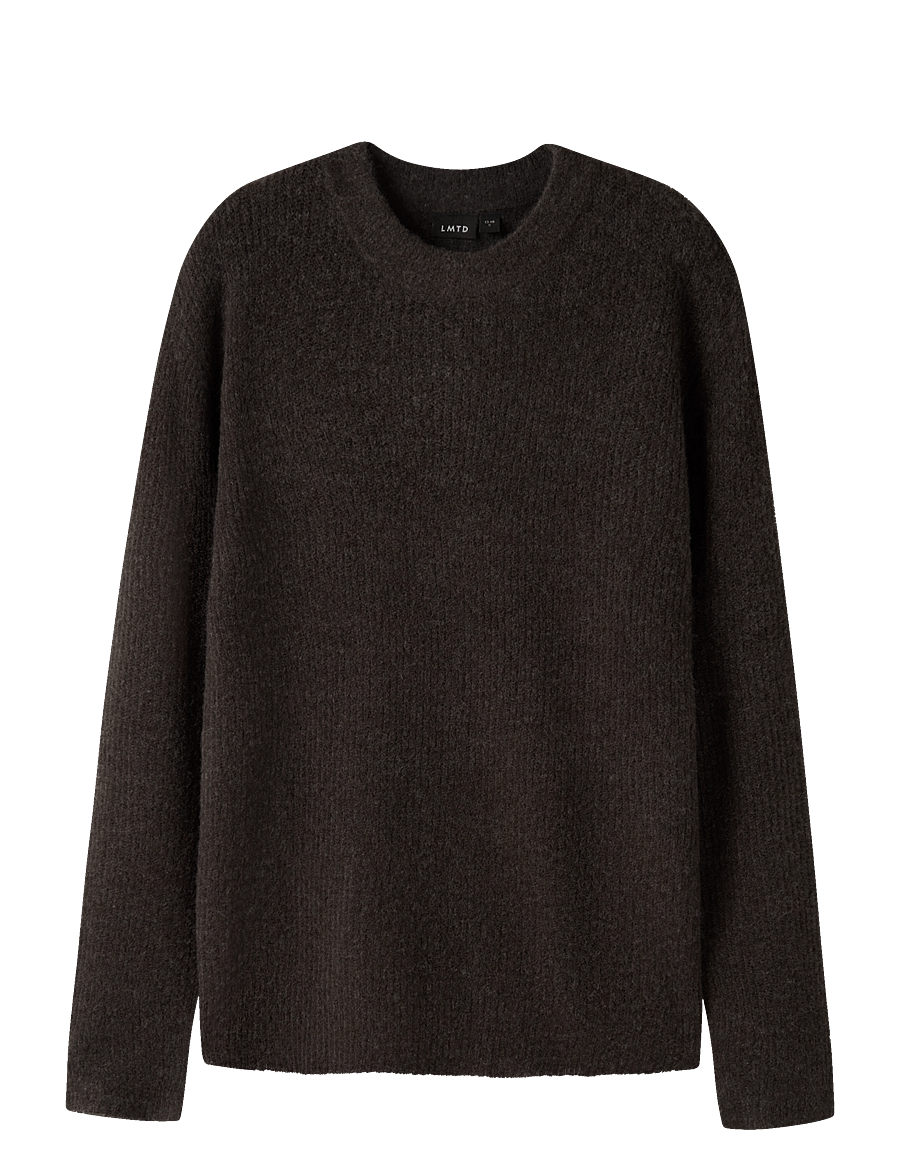 LMTD - NLMKLEAVE LS O-NECK KNIT NOOS - džemprid - chocolate brown - 0