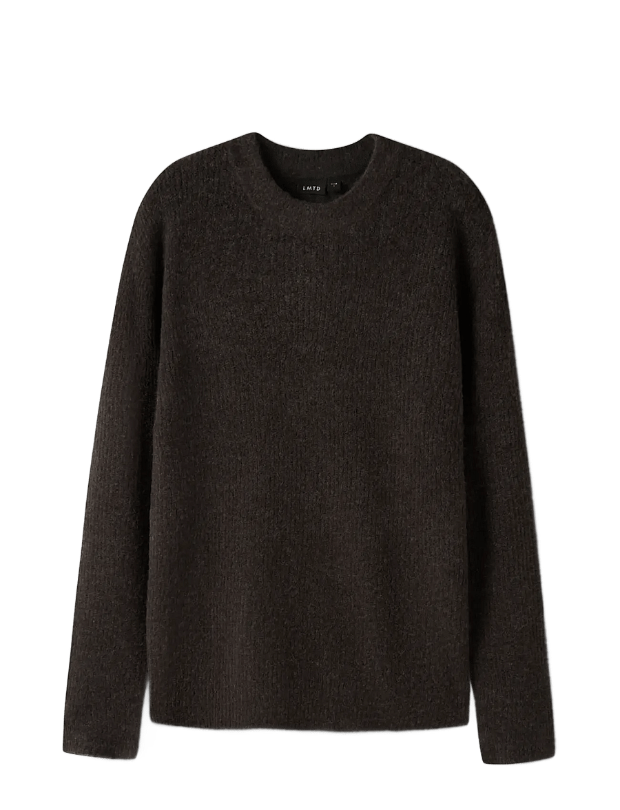 LMTD - NLMKLEAVE LS O-NECK KNIT NOOS - džemprid - chocolate brown - 2