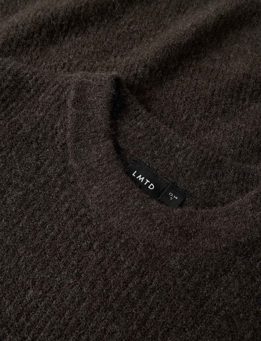 LMTD - NLMKLEAVE LS O-NECK KNIT NOOS - džemprid - chocolate brown - 3
