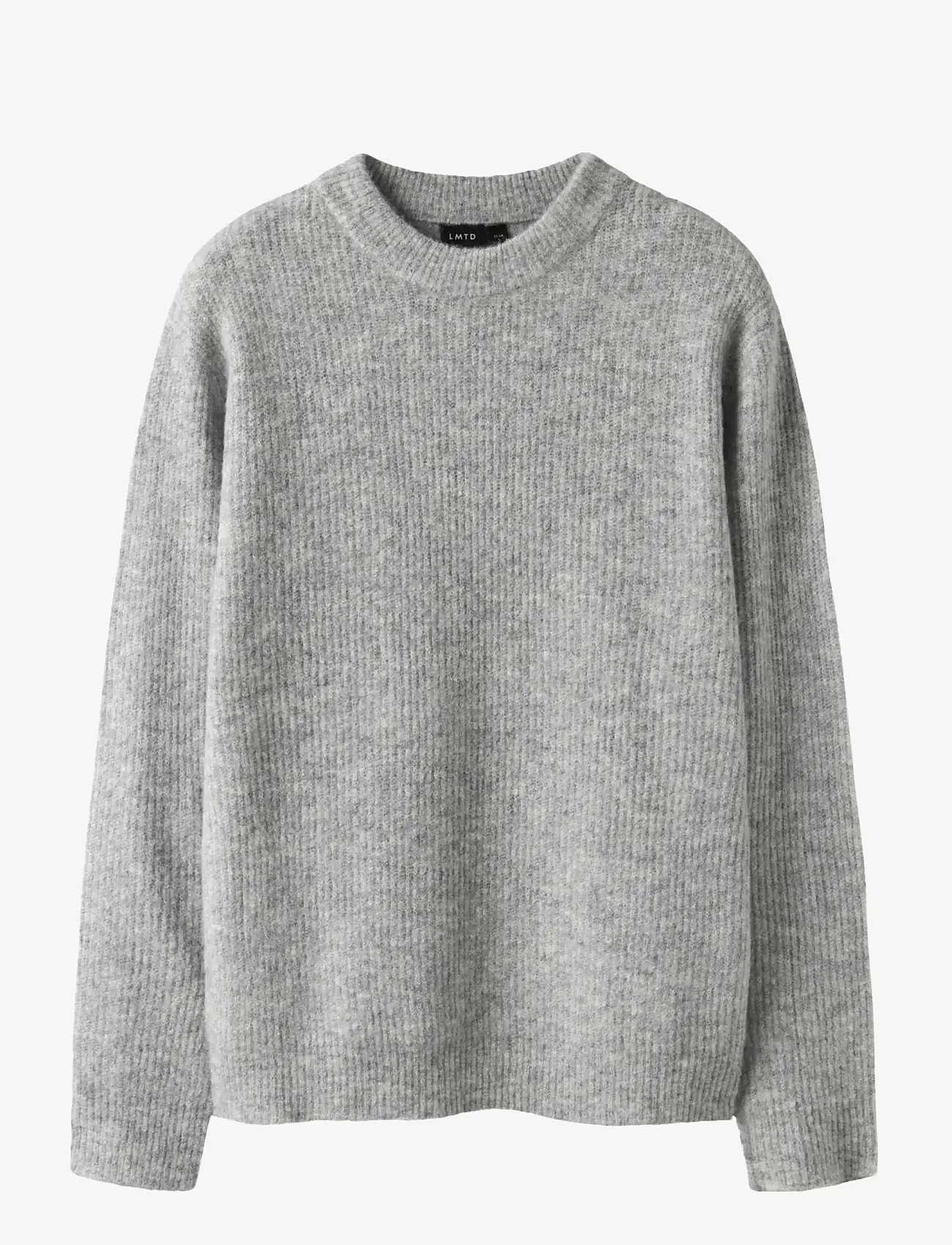 LMTD - NLMKLEAVE LS O-NECK KNIT NOOS - stickade tröjor - light grey melange - 0