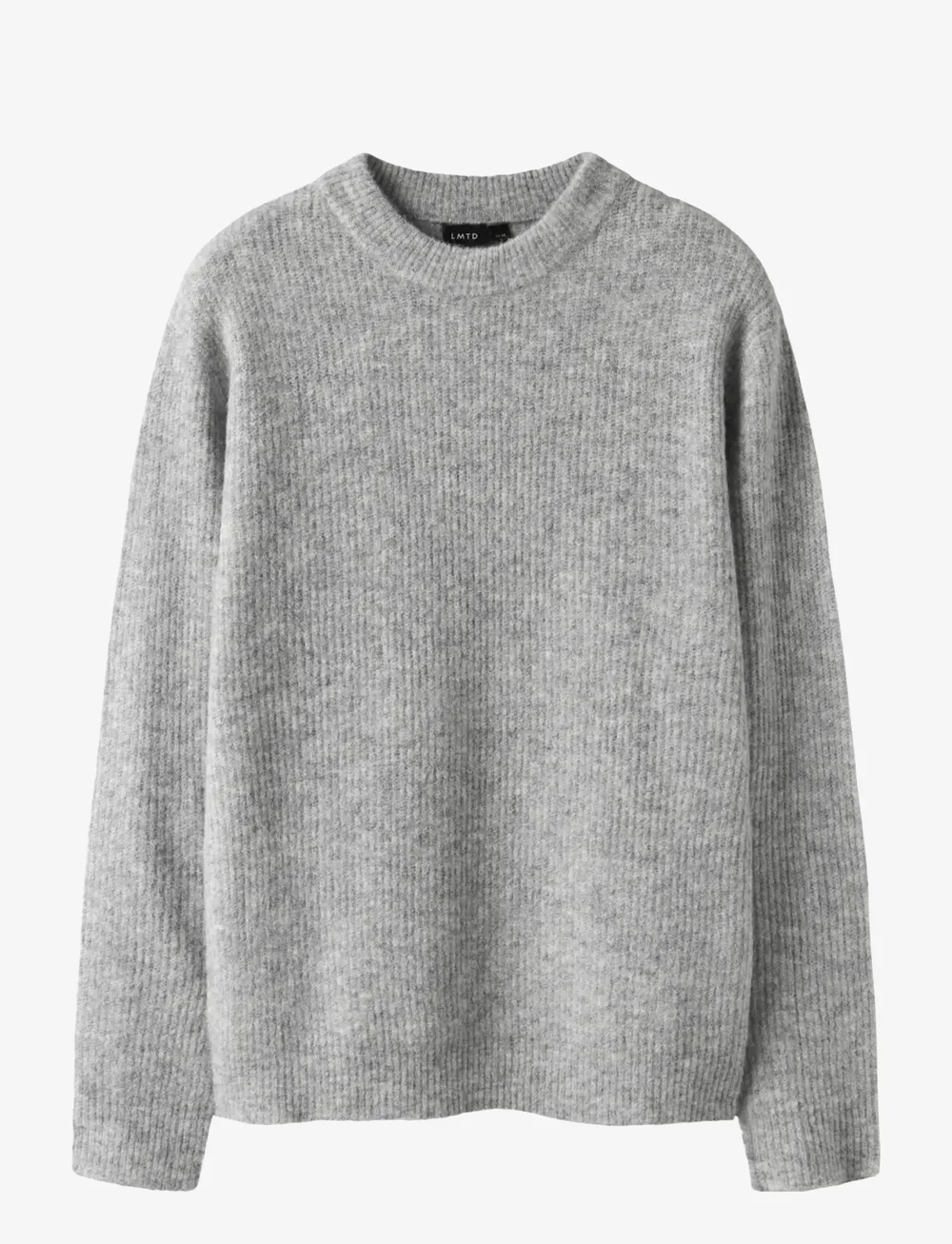 LMTD - NLMKLEAVE LS O-NECK KNIT NOOS - trøjer - light grey melange - 0