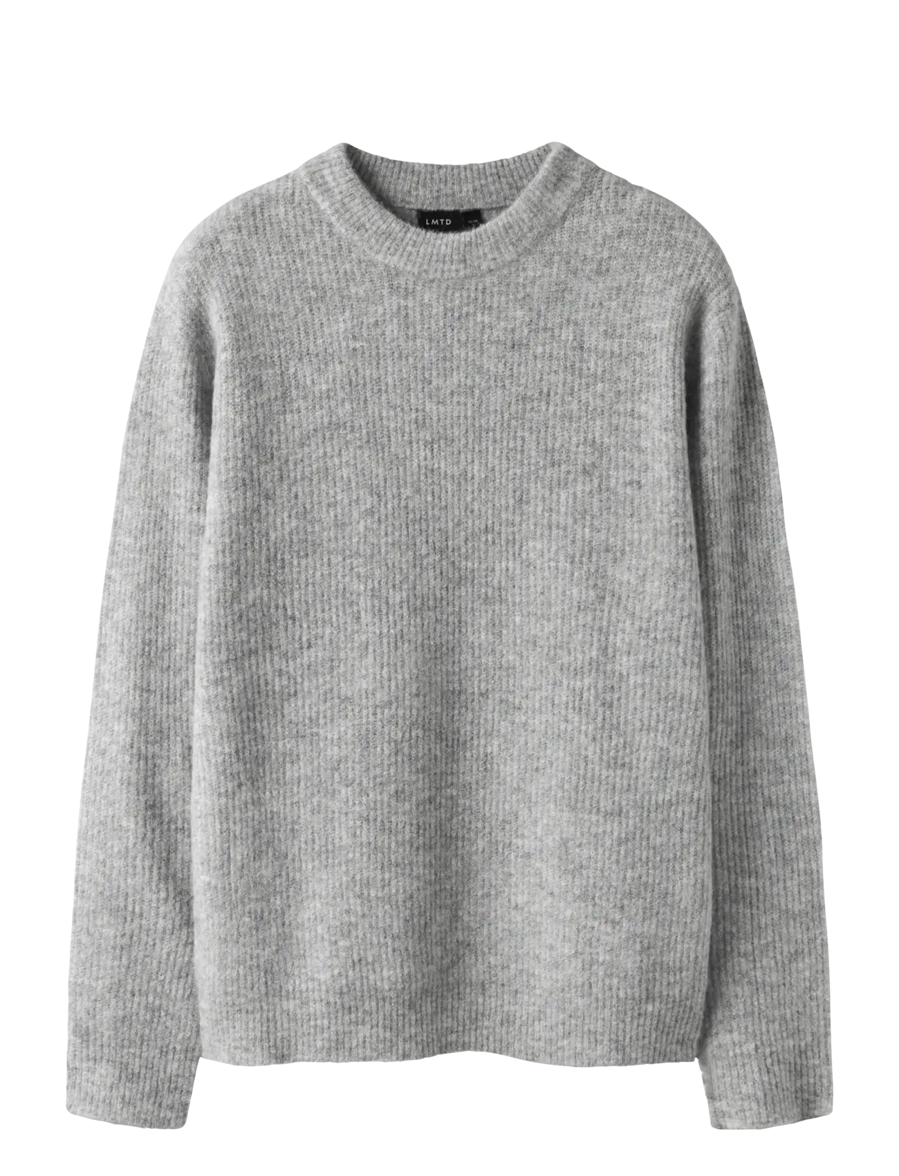 LMTD NLMKLEAVE LS O-NECK KNIT NOOS - Pullover - LIGHT GREY MELANGE / grey
