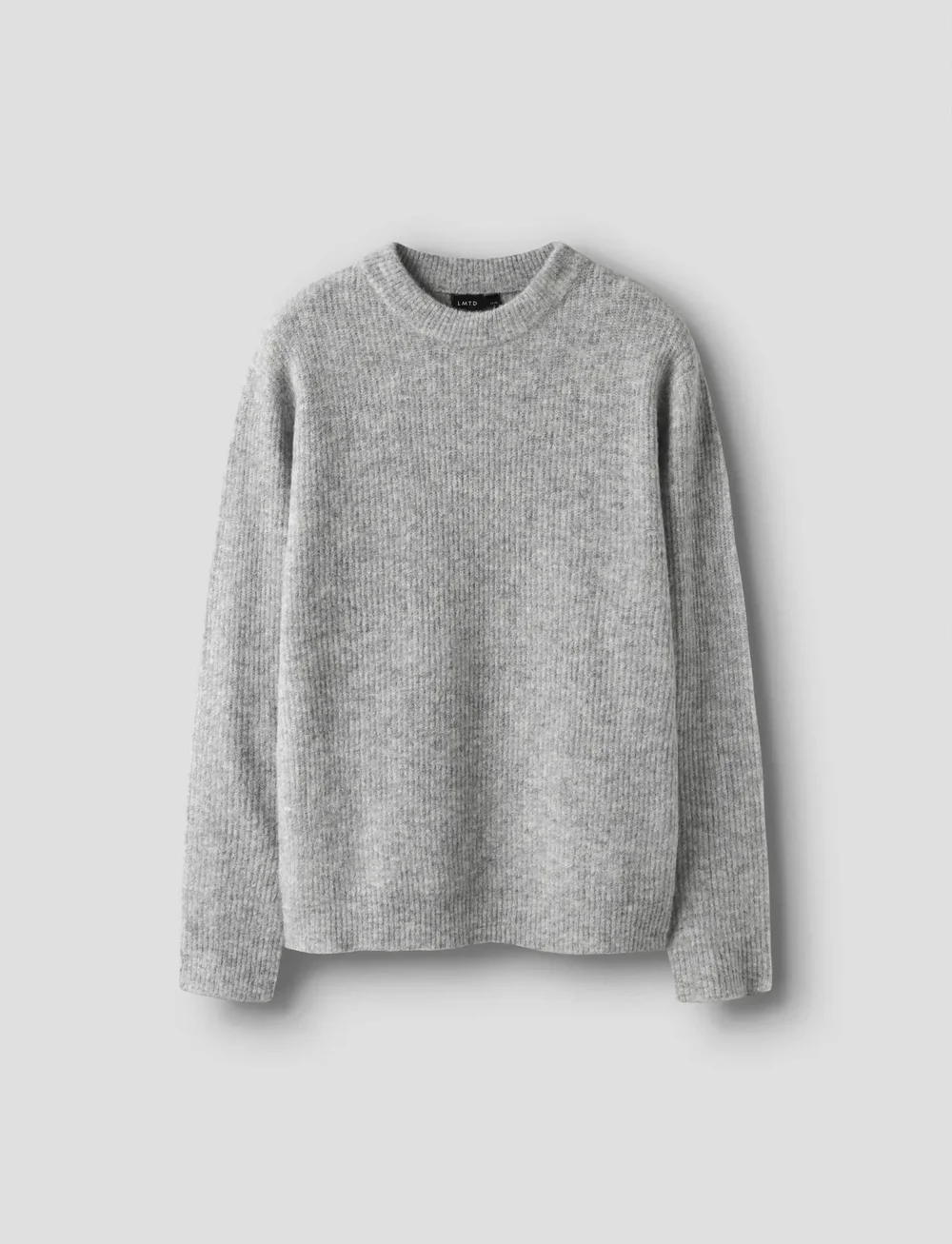LMTD - NLMKLEAVE LS O-NECK KNIT NOOS - trøjer - light grey melange - 2