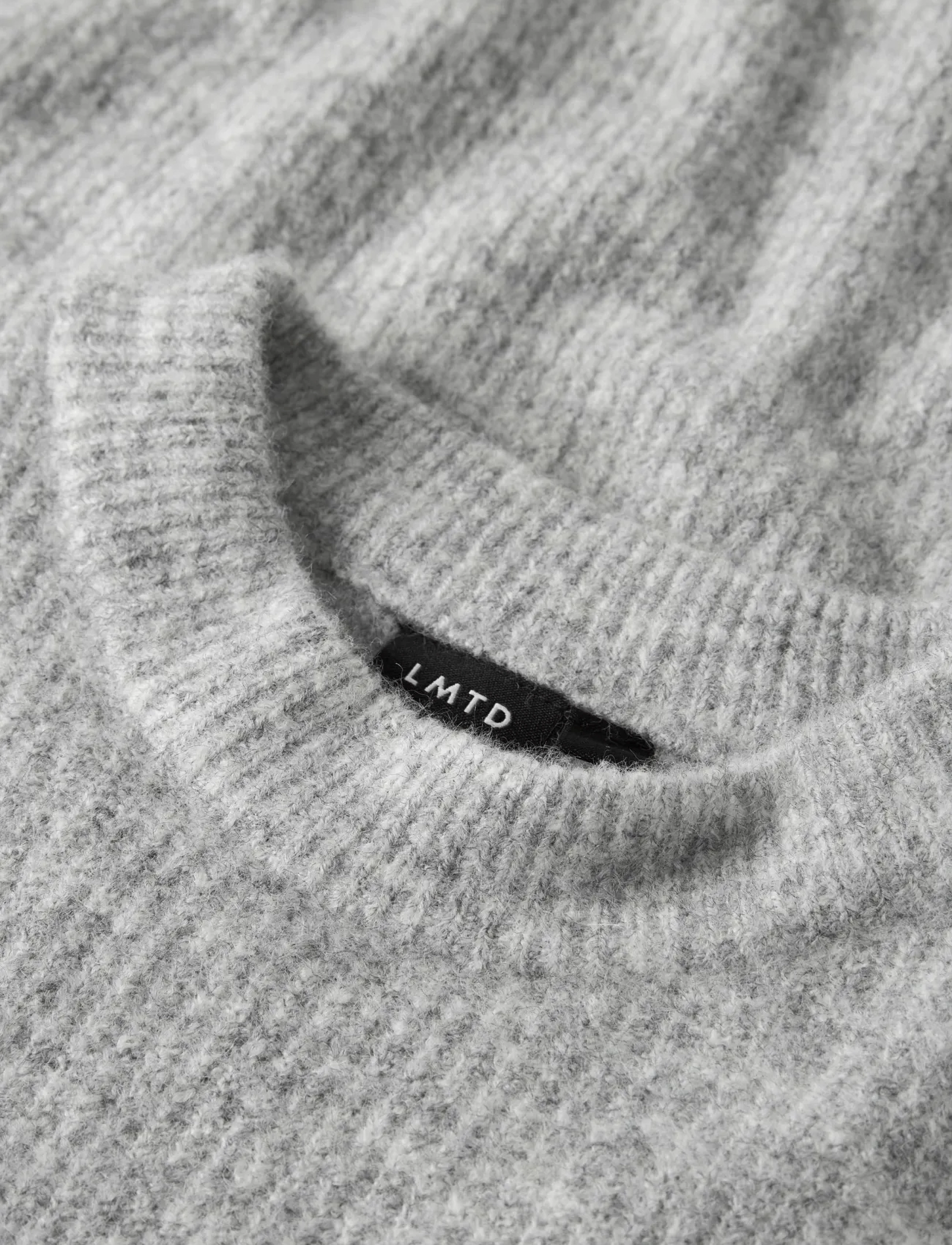 LMTD - NLMKLEAVE LS O-NECK KNIT NOOS - pullover - light grey melange - 2