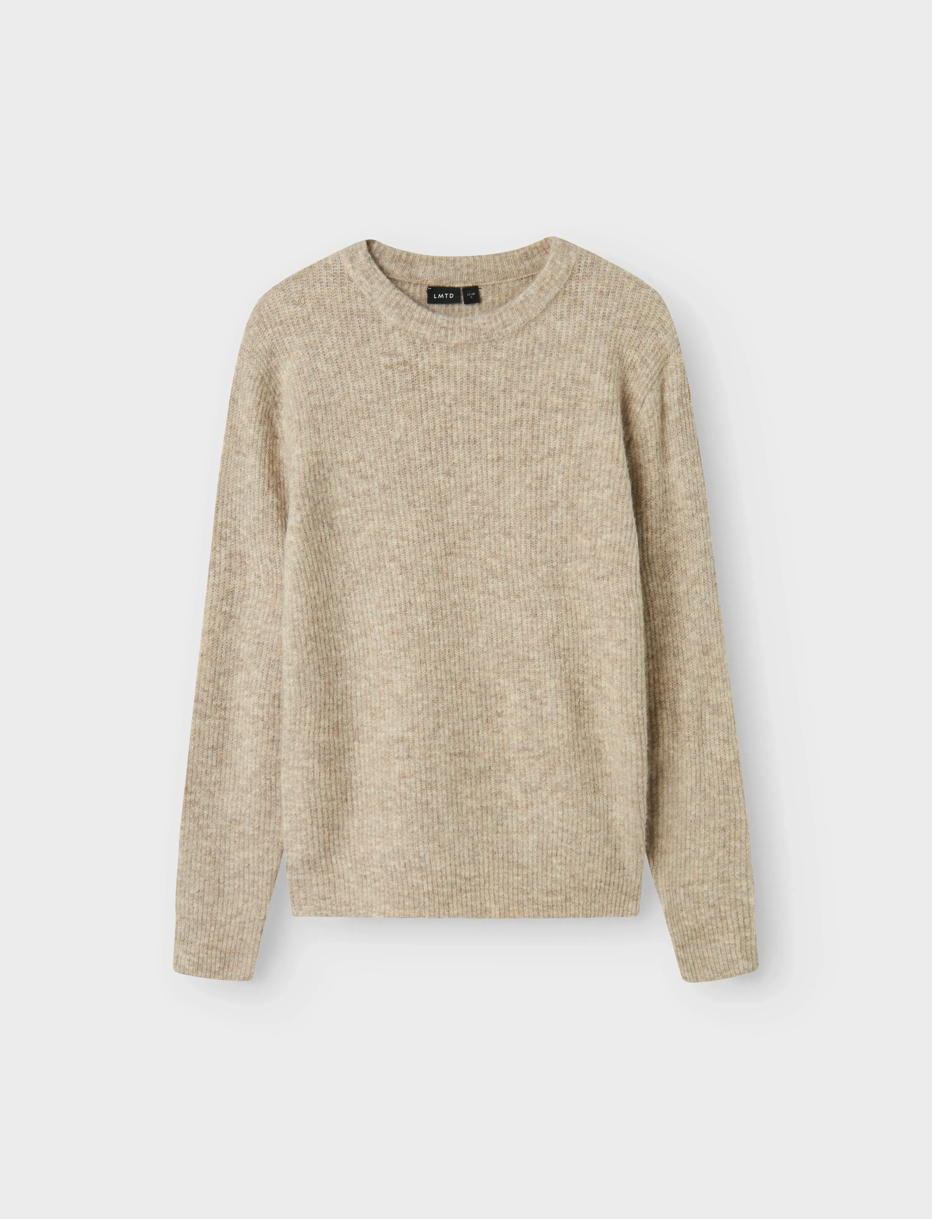 LMTD NLMKLEAVE LS O-NECK KNIT NOOS - Stickade tröjor - PEYOTE / beige