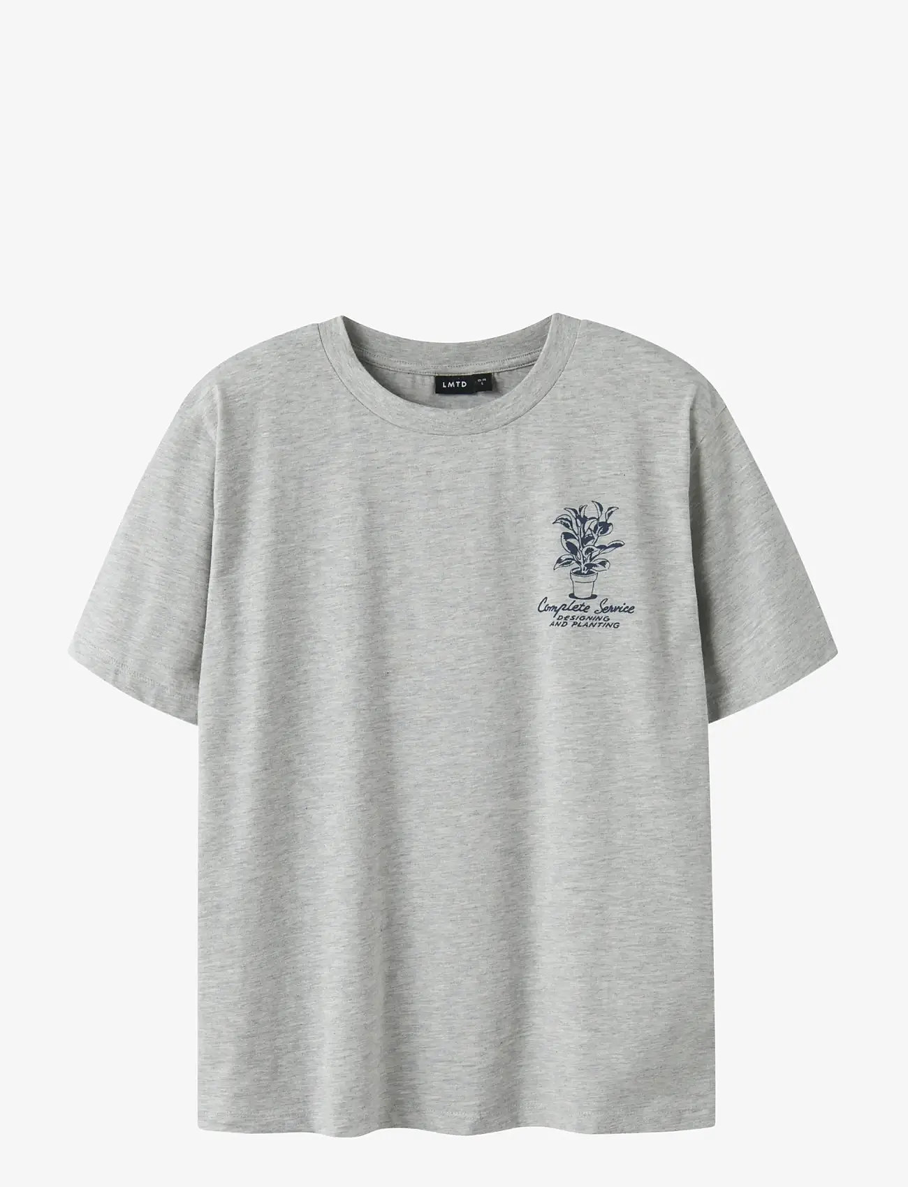 LMTD - NLMKLANT SS L TOP - kortærmede t-shirts - light grey melange - 1