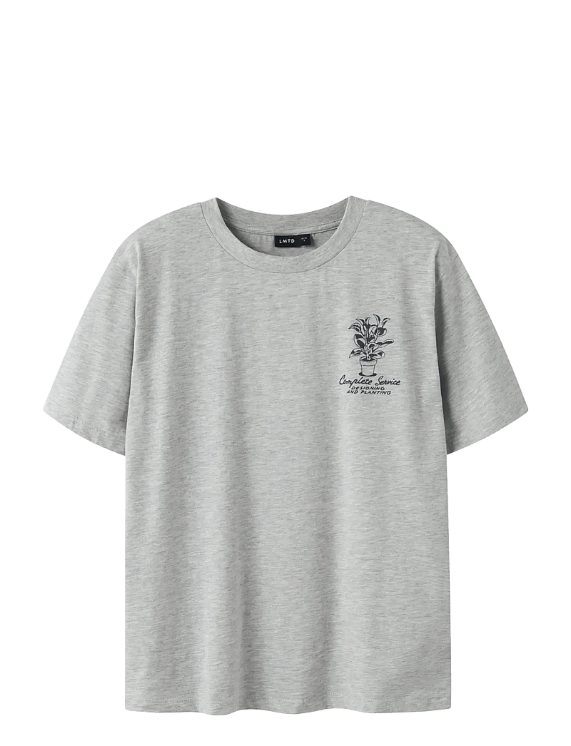 LMTD - NLMKLANT SS L TOP - kurzärmelige - light grey melange - 1