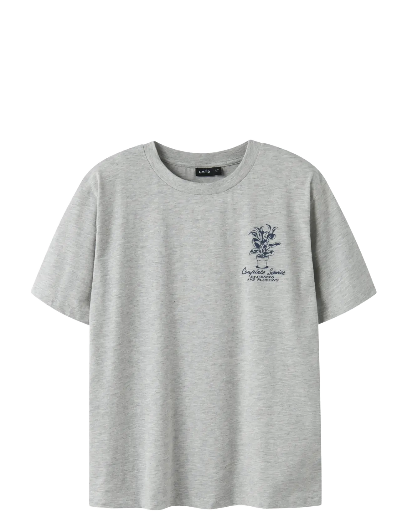 LMTD - NLMKLANT SS L TOP - marškinėliai - light grey melange - 1