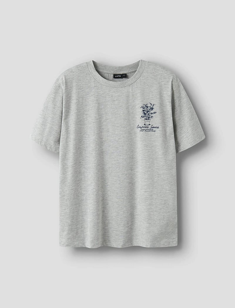 LMTD - NLMKLANT SS L TOP - kurzärmelige - light grey melange - 0