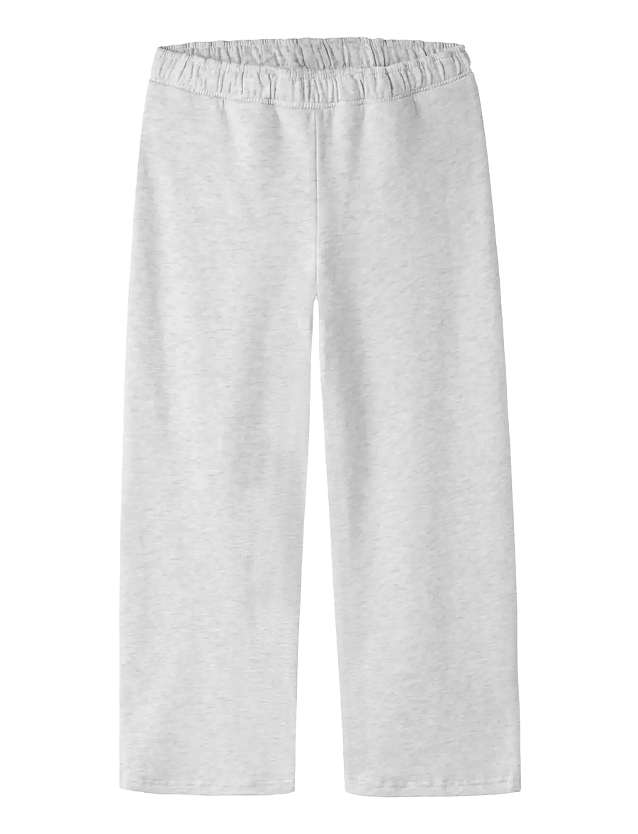 LMTD - NLFNIZU BRU LW WIDE SWEAT PANT NOOS - mjukisbyxor - light grey melange - 0