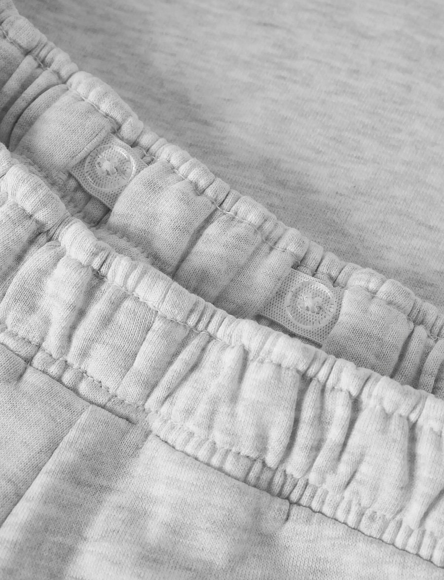 LMTD - NLFNIZU BRU LW WIDE SWEAT PANT NOOS - mjukisbyxor - light grey melange - 4