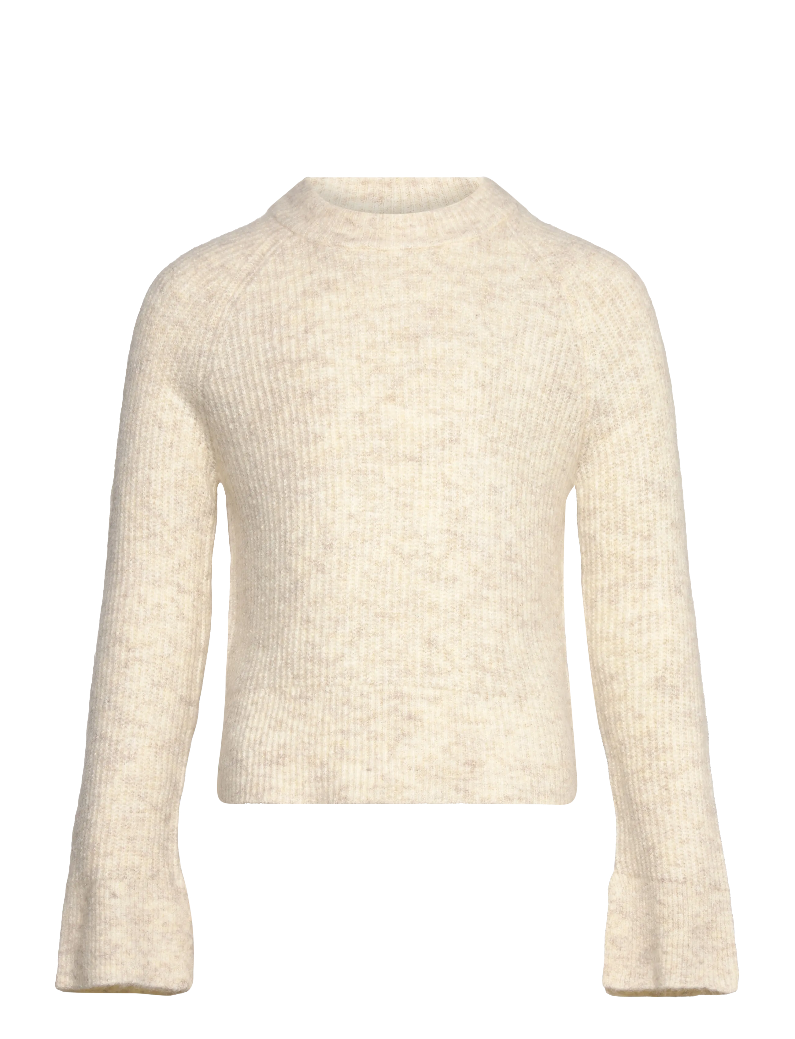LMTD NLFKLEAVE LS SHORT KNIT NOOS - Pullover - ANTIQUE WHITE / cream