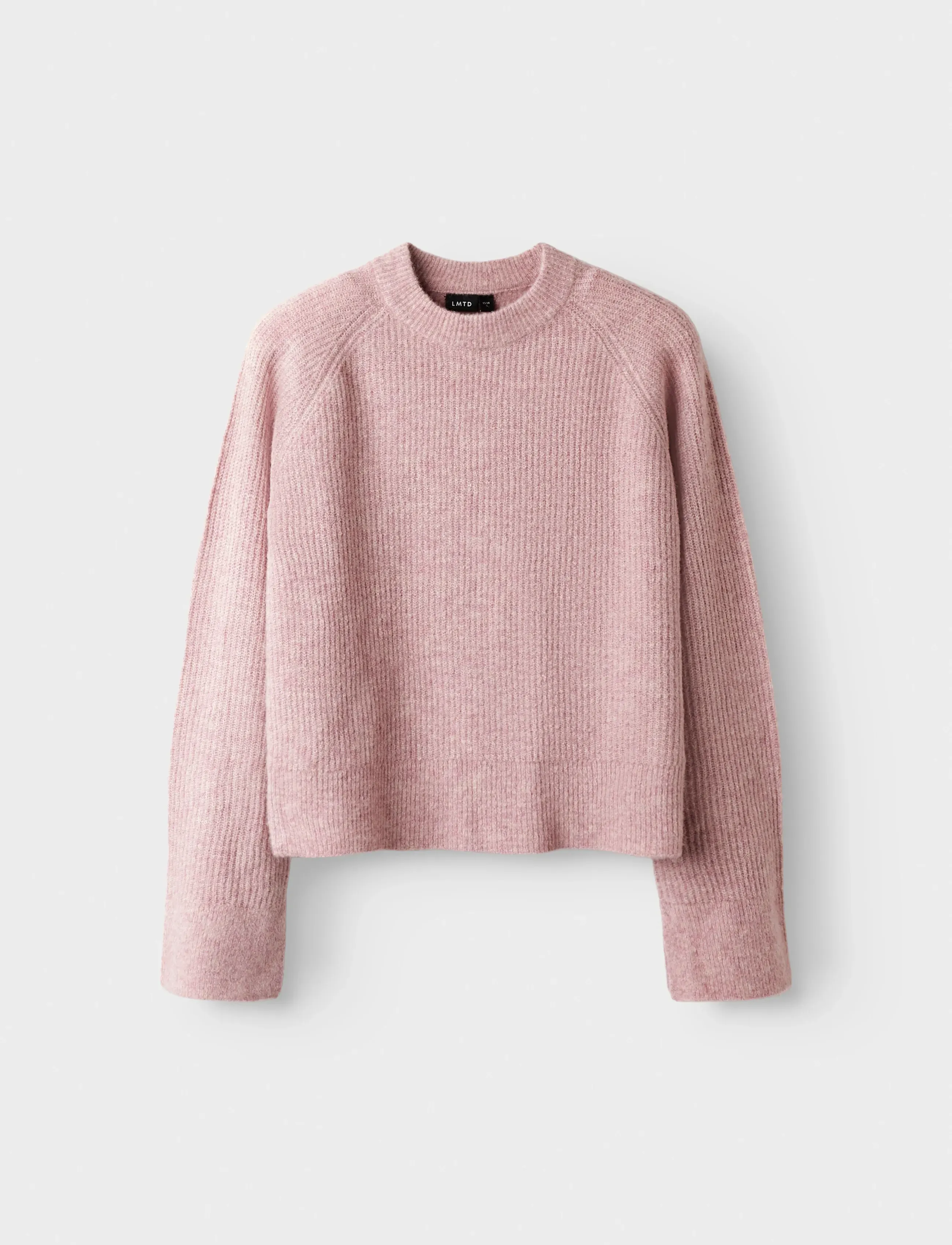 LMTD NLFKLEAVE LS SHORT KNIT NOOS - Stickade tröjor - BLEACHED MAUVE / pink/rose