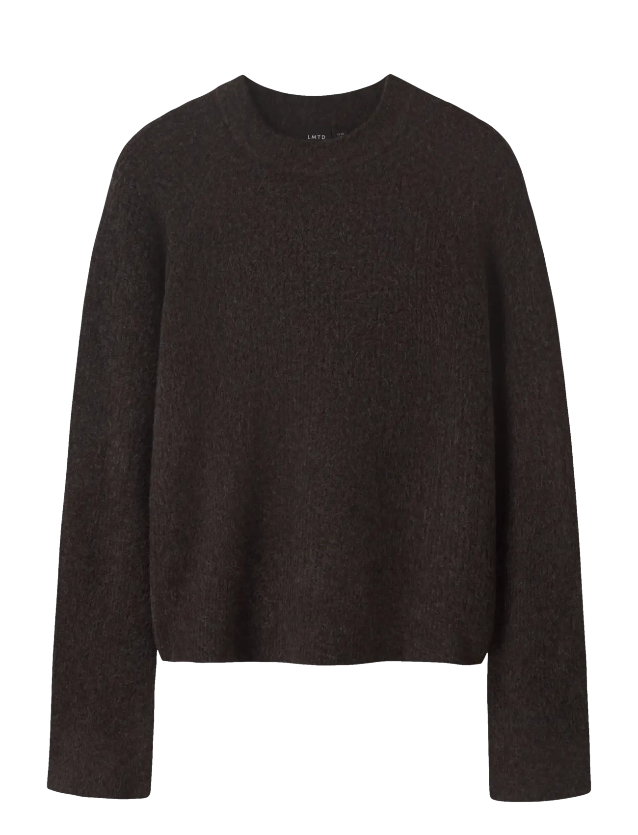 LMTD NLFKLEAVE LS SHORT KNIT NOOS - Stickat - CHOCOLATE BROWN / brown