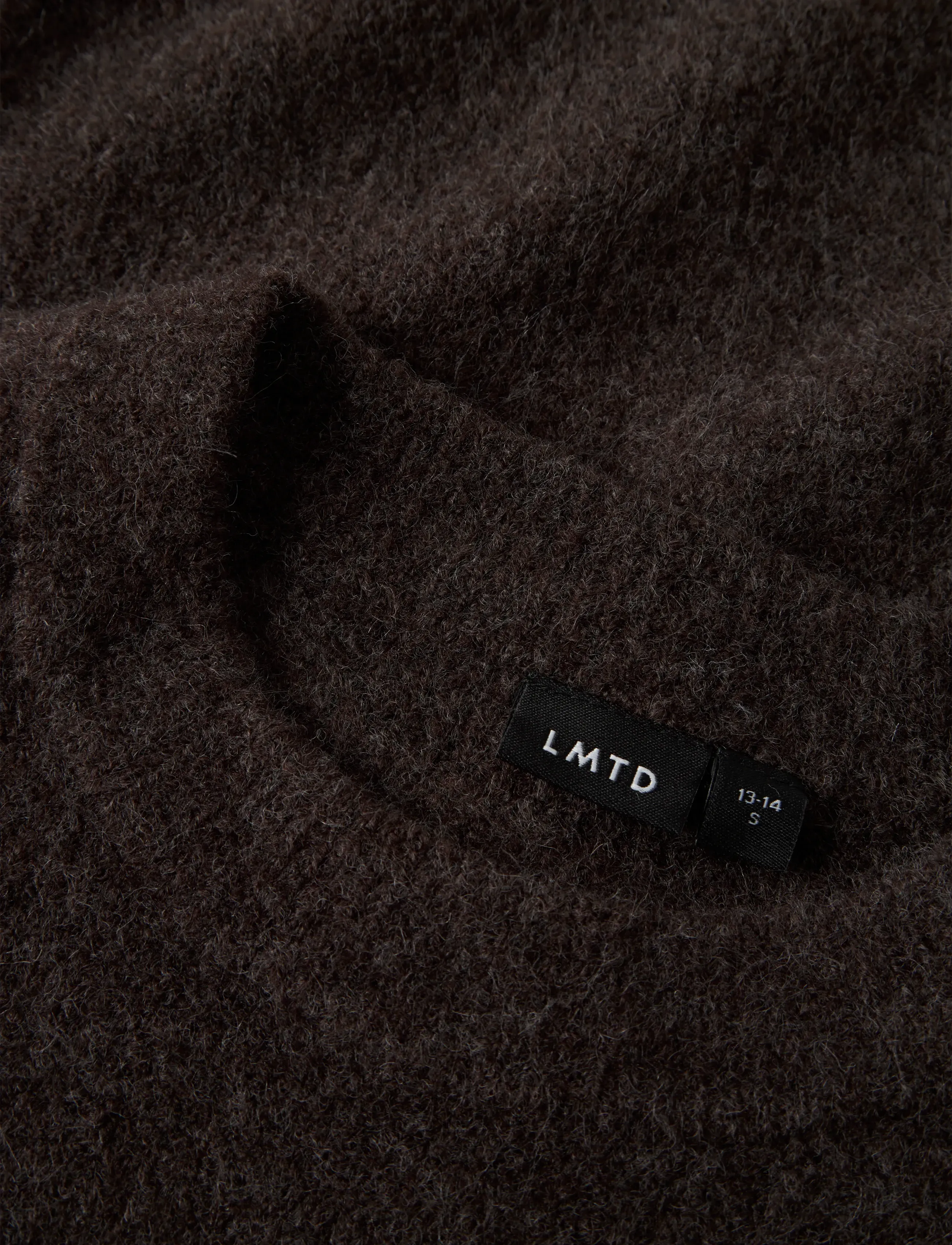 LMTD - NLFKLEAVE LS SHORT KNIT NOOS - stickade tröjor - chocolate brown - 2