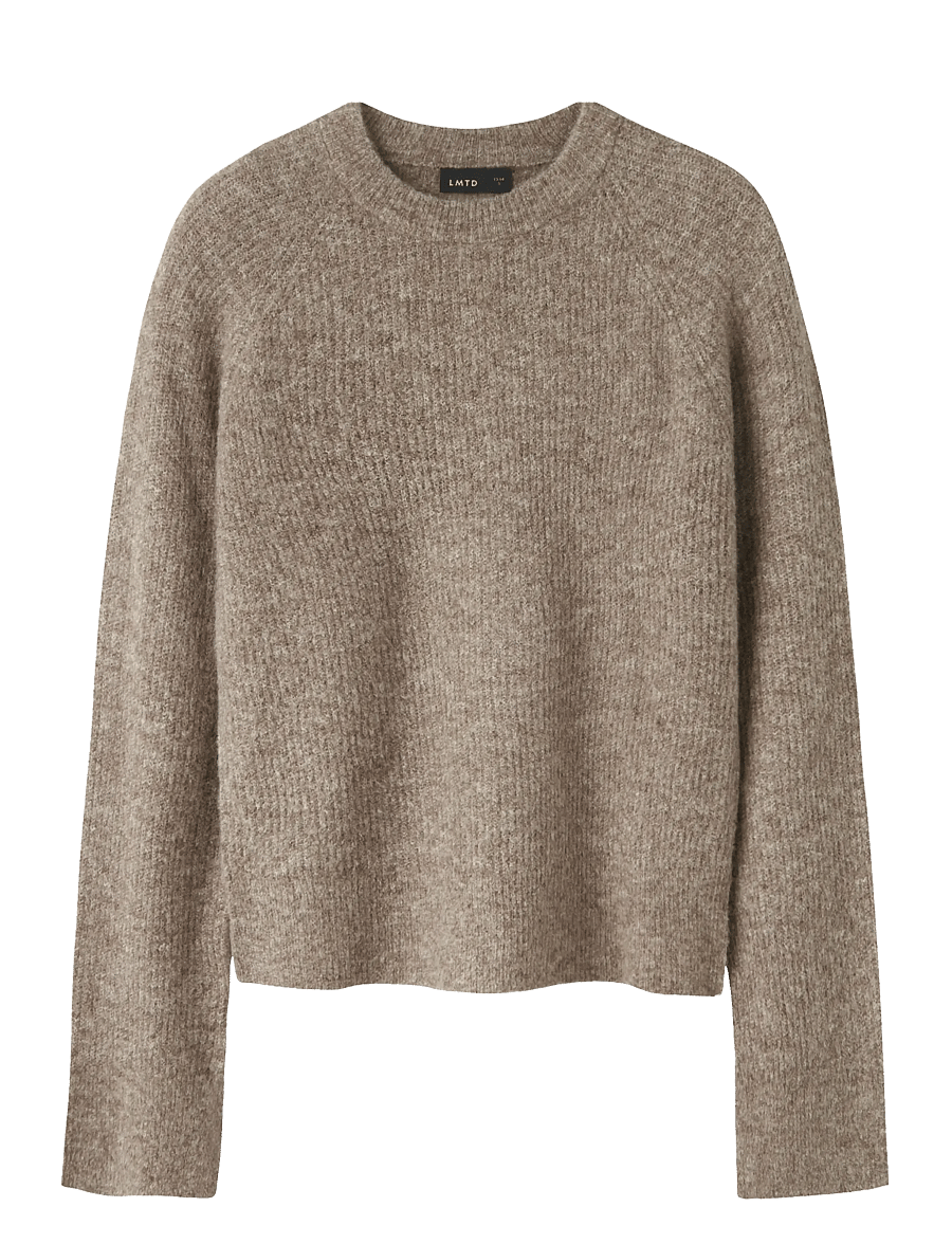 LMTD - NLFKLEAVE LS SHORT KNIT NOOS - pullover - mocha meringue - 0