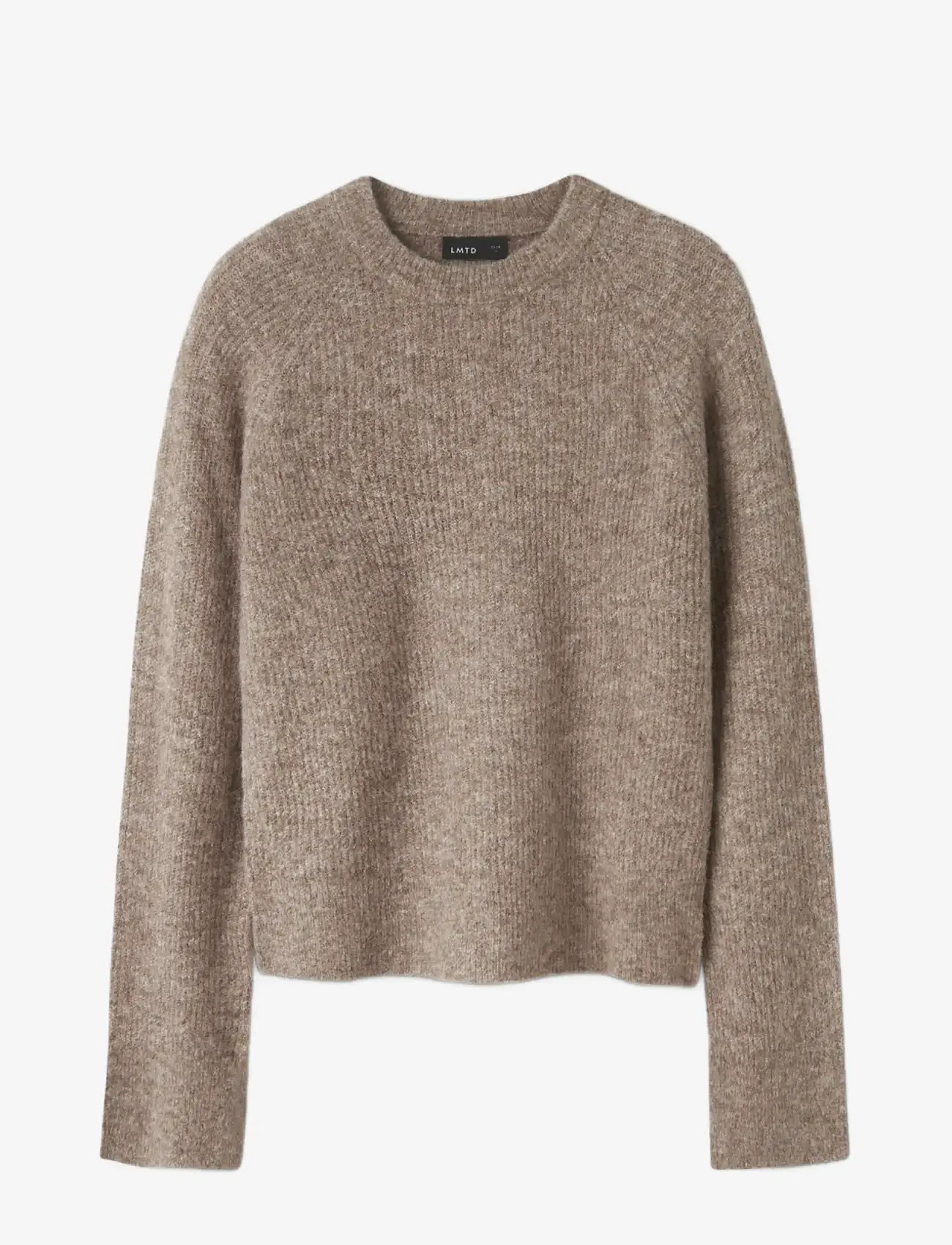 LMTD - NLFKLEAVE LS SHORT KNIT NOOS - trøjer - mocha meringue - 2