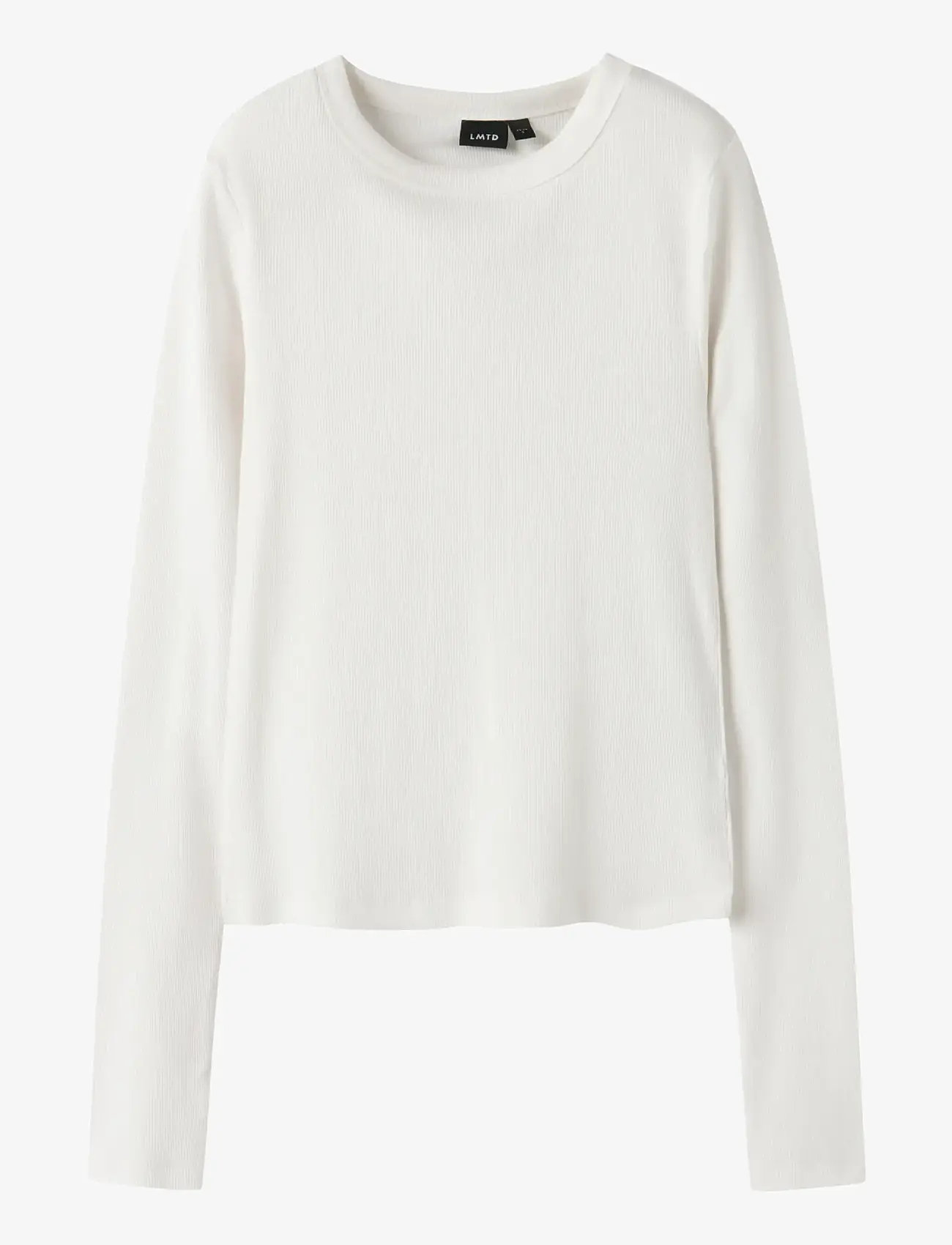 LMTD - NLFHINAJA LS SOLID SHORT S TOP NOOS - efterårstøj - white alyssum - 0