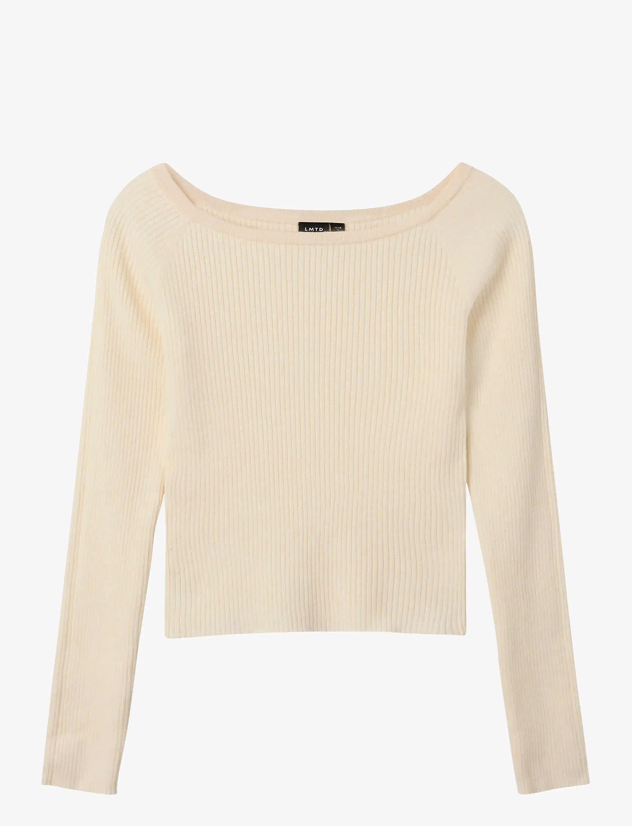 LMTD - NLFLARIN LS BOATNECK SHORT S KNIT - pullover - antique white - 1