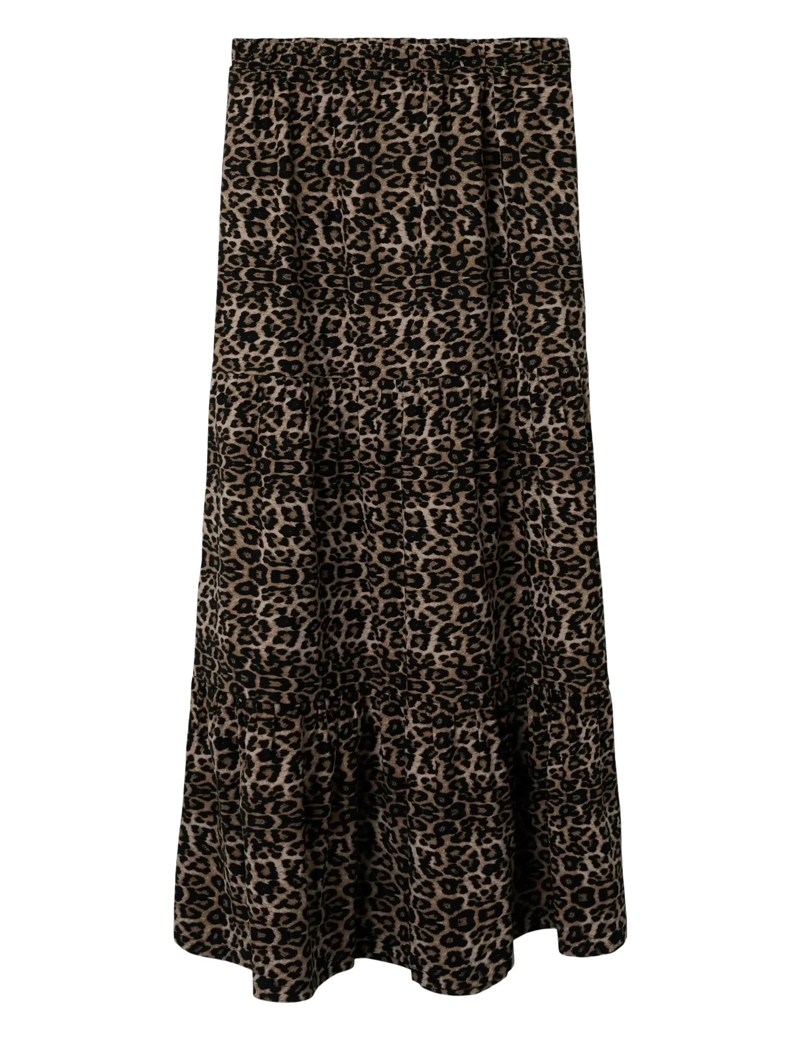LMTD NLFNEMILY LONG SKIRT - 4 for 3 - MOCHA MERINGUE / black