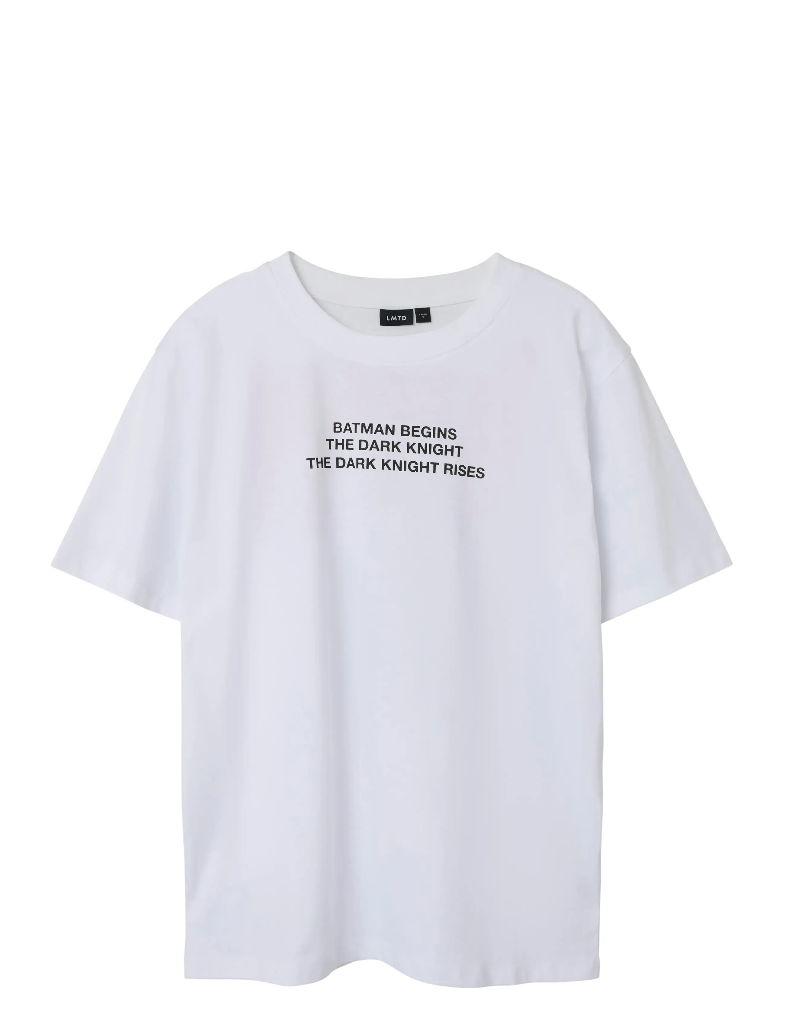 LMTD Nlmdux Batman L Ss Top Wab, 158-164, T-shirts, Weiß - Short-sleeved, Kinder