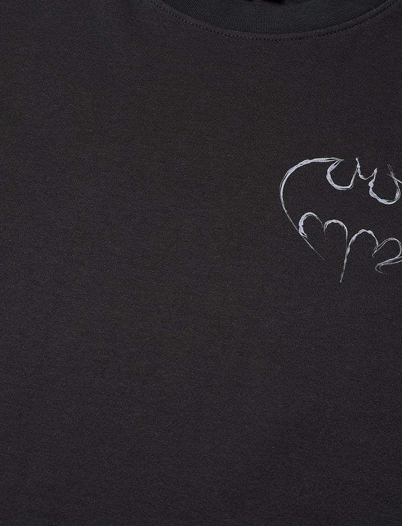 LMTD - NLMDUTCH BATMAN L SS TOP WAB - kortærmede t-shirts - black - 3