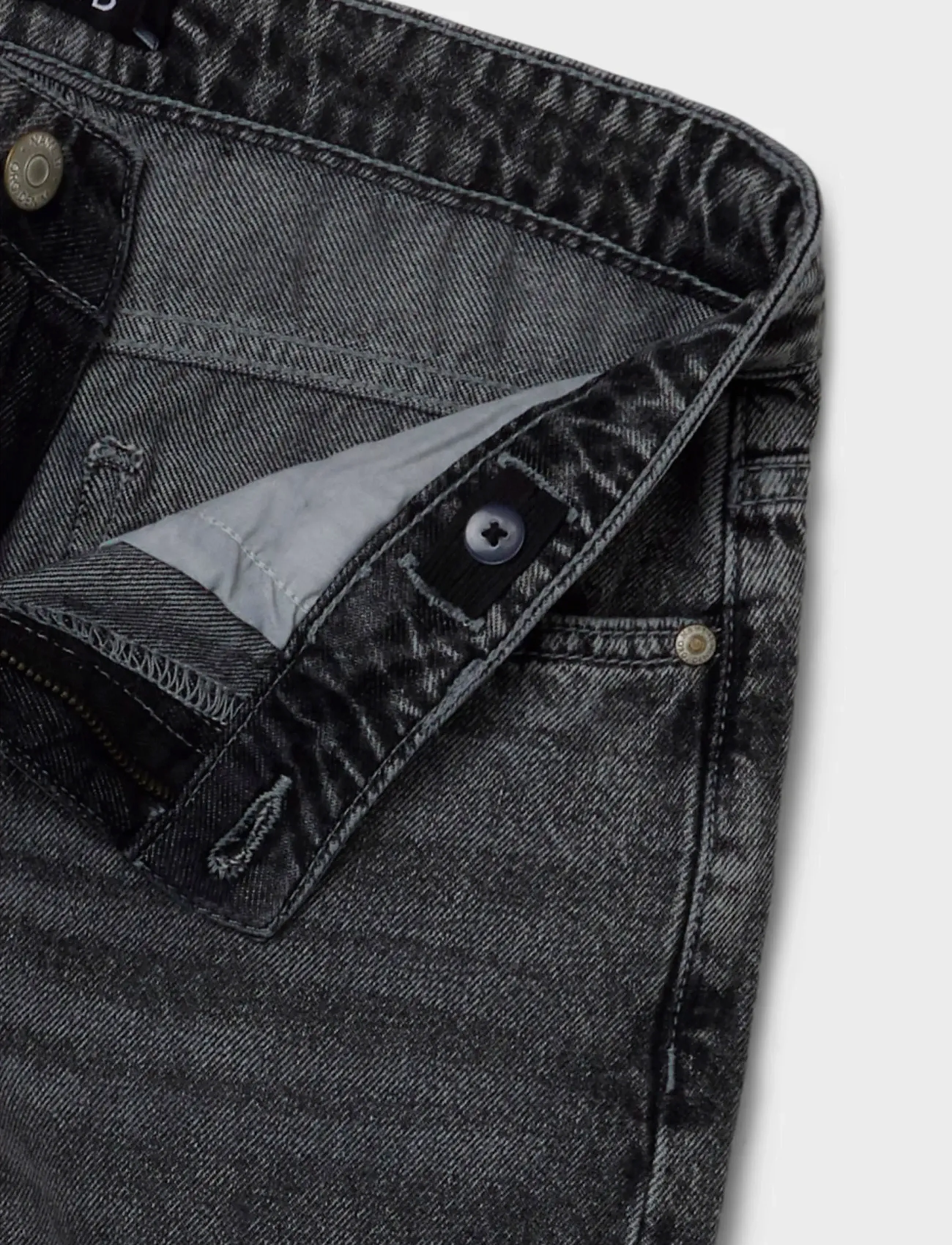 LMTD - NLFBETT DNM NW R WIDE PANT NOOS - regular jeans - grey denim - 4