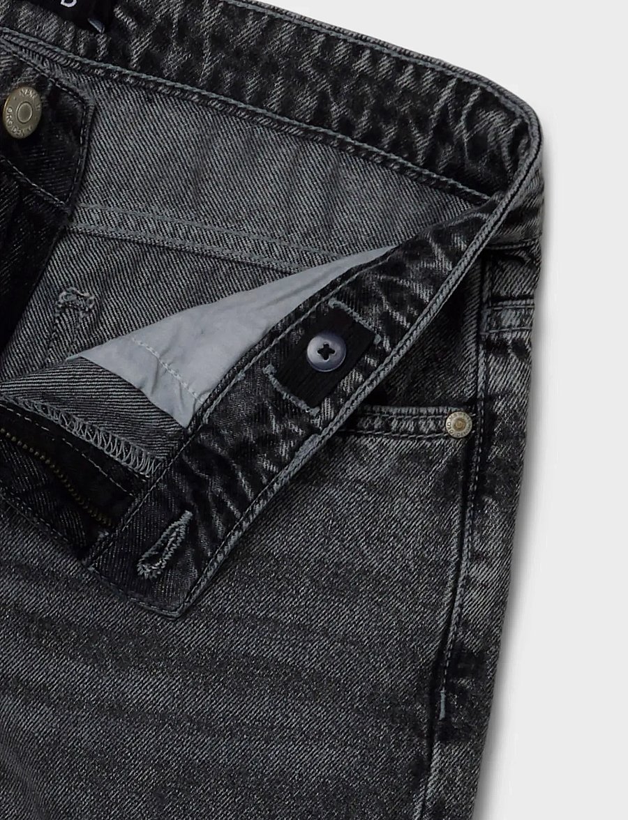 LMTD - NLFBETT DNM NW R WIDE PANT NOOS - regular jeans - grey denim - 4