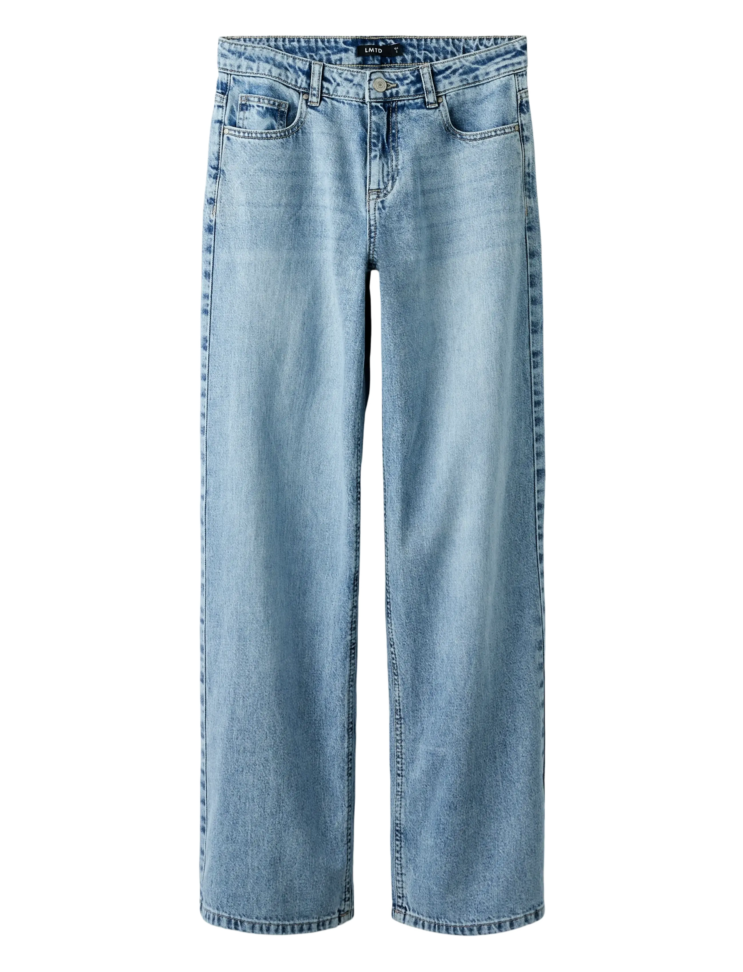 LMTD NLFBETT DNM NW R WIDE PANT NOOS - Basplagg - LIGHT BLUE DENIM / blue