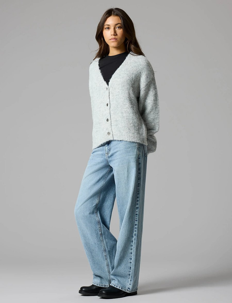 LMTD - NLFBETT DNM NW R WIDE PANT NOOS - regular jeans - light blue denim - 3
