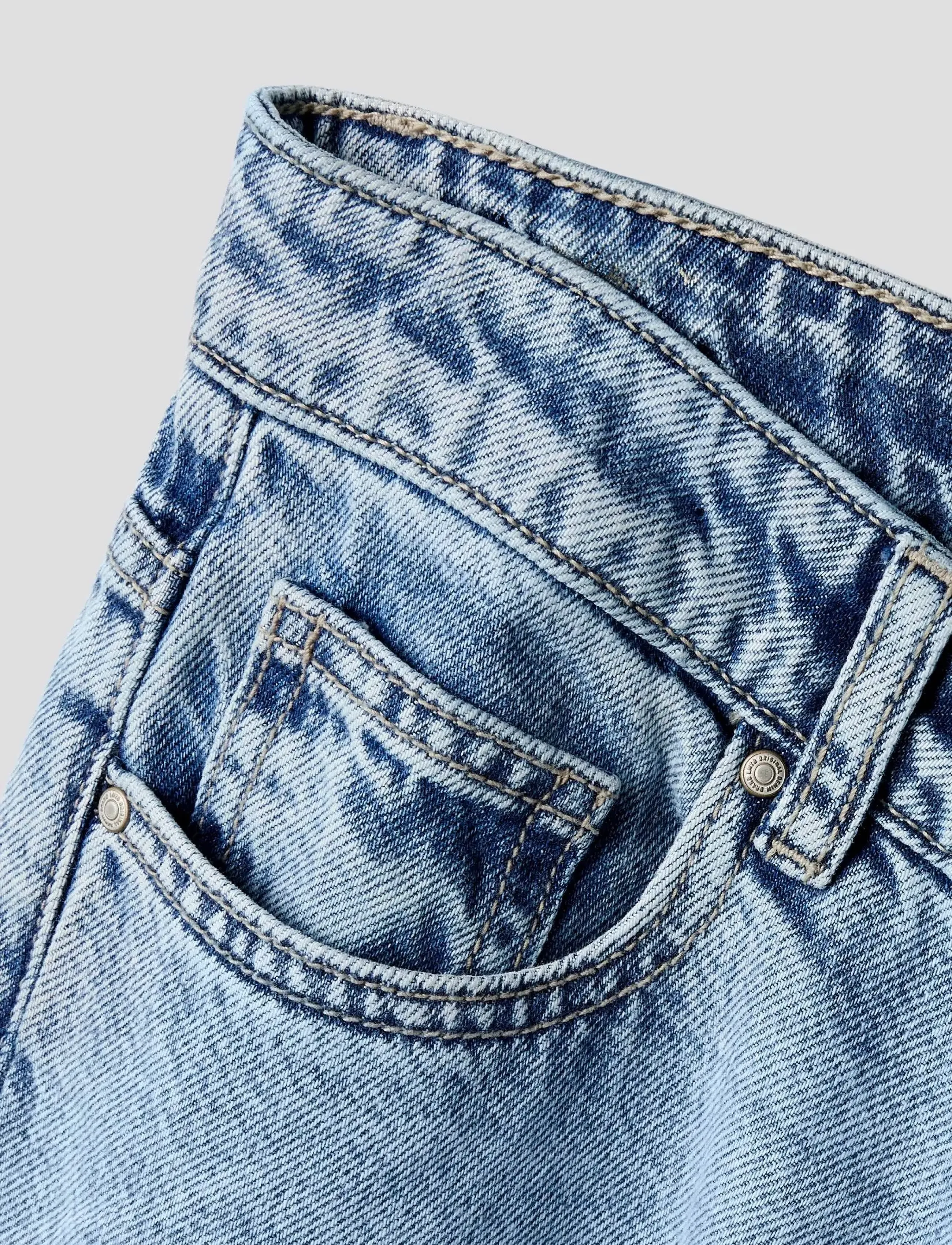 LMTD - NLFBETT DNM NW R WIDE PANT NOOS - regular jeans - light blue denim - 4