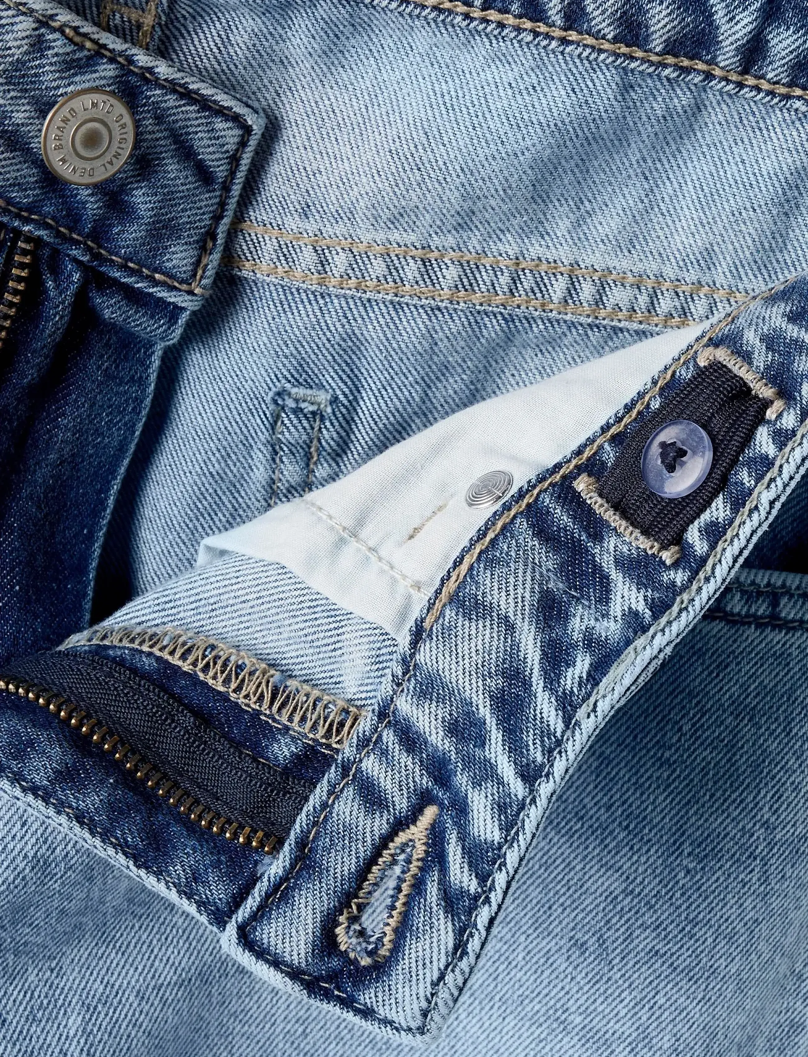 LMTD - NLFBETT DNM NW R WIDE PANT NOOS - regular jeans - light blue denim - 5