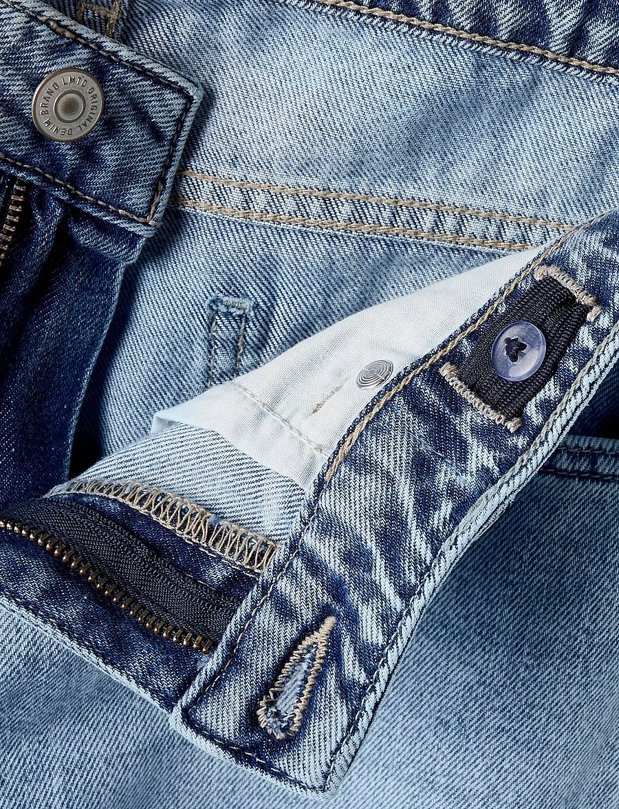 LMTD - NLFBETT DNM NW R WIDE PANT NOOS - regular jeans - light blue denim - 5