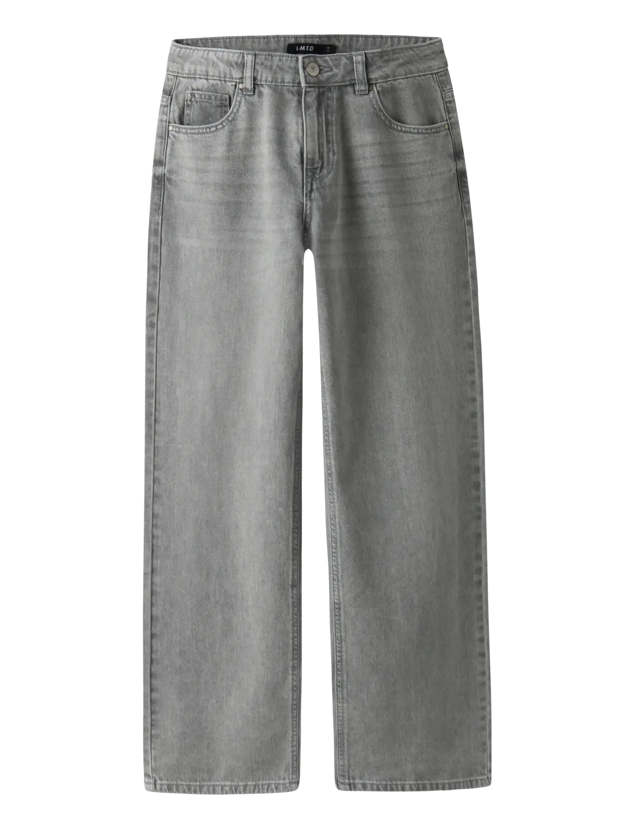 LMTD NLFBETT DNM NW R WIDE PANT NOOS - Basplagg - LIGHT GREY DENIM / grey