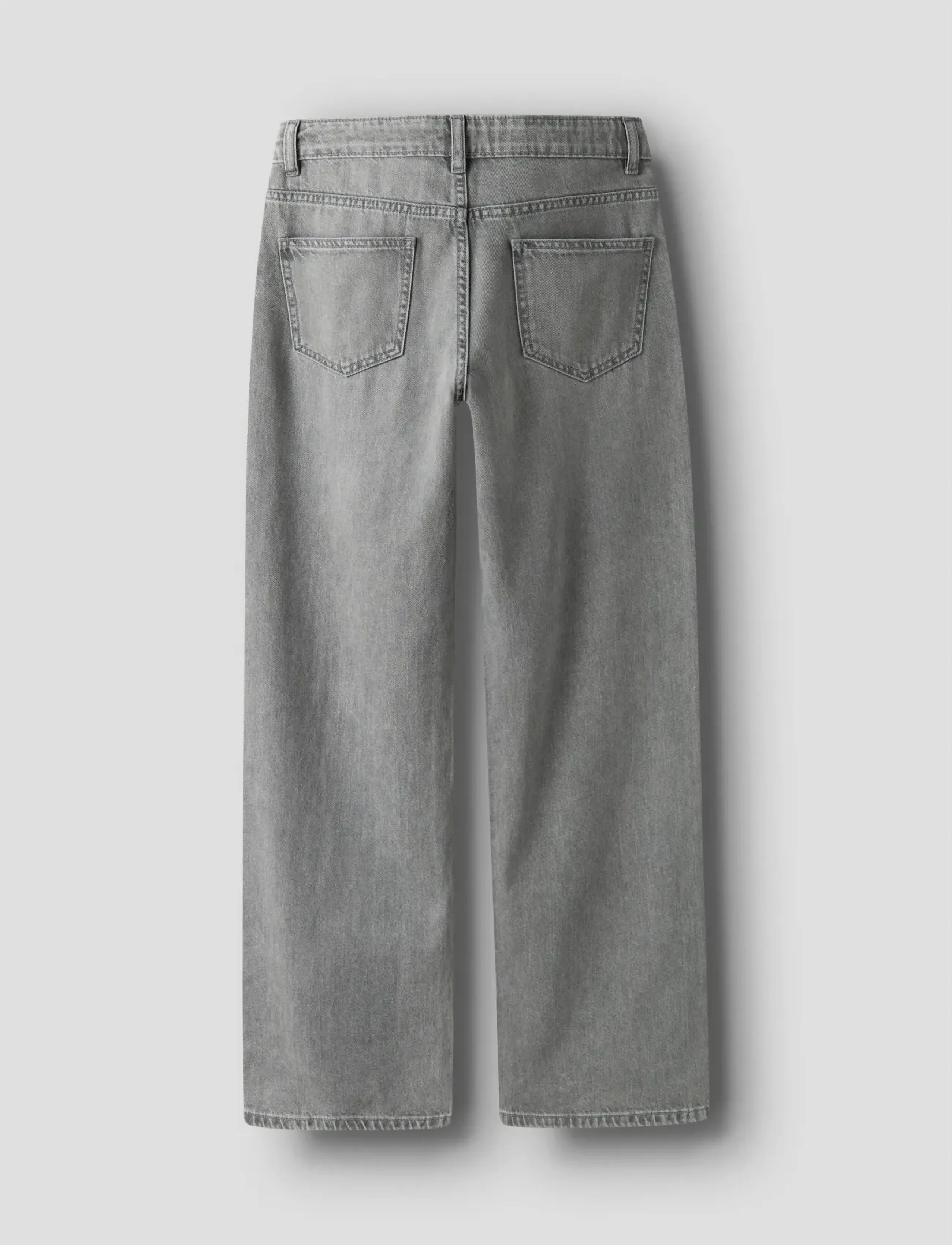LMTD - NLFBETT DNM NW R WIDE PANT NOOS - regular jeans - light grey denim - 3