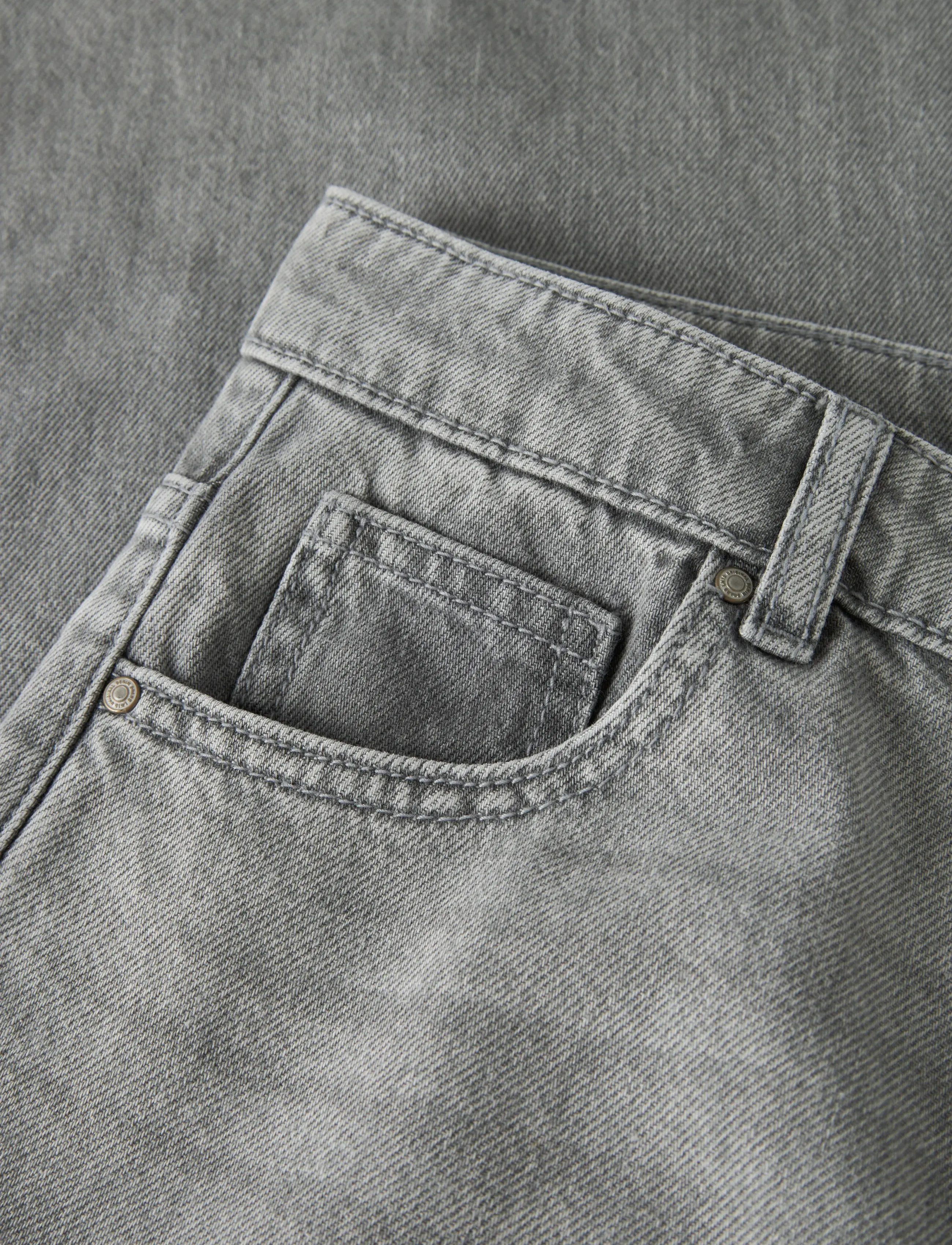 LMTD - NLFBETT DNM NW R WIDE PANT NOOS - regular jeans - light grey denim - 5