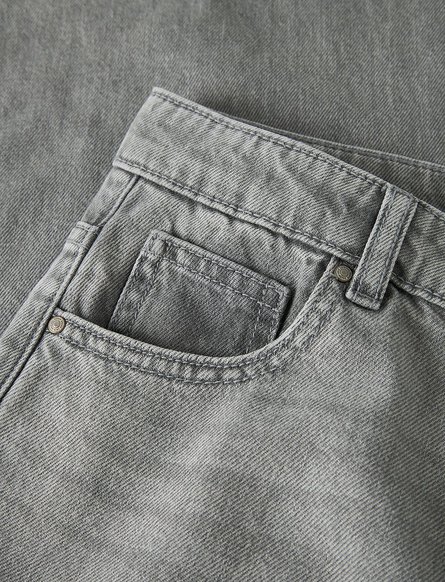 LMTD - NLFBETT DNM NW R WIDE PANT NOOS - regular jeans - light grey denim - 5