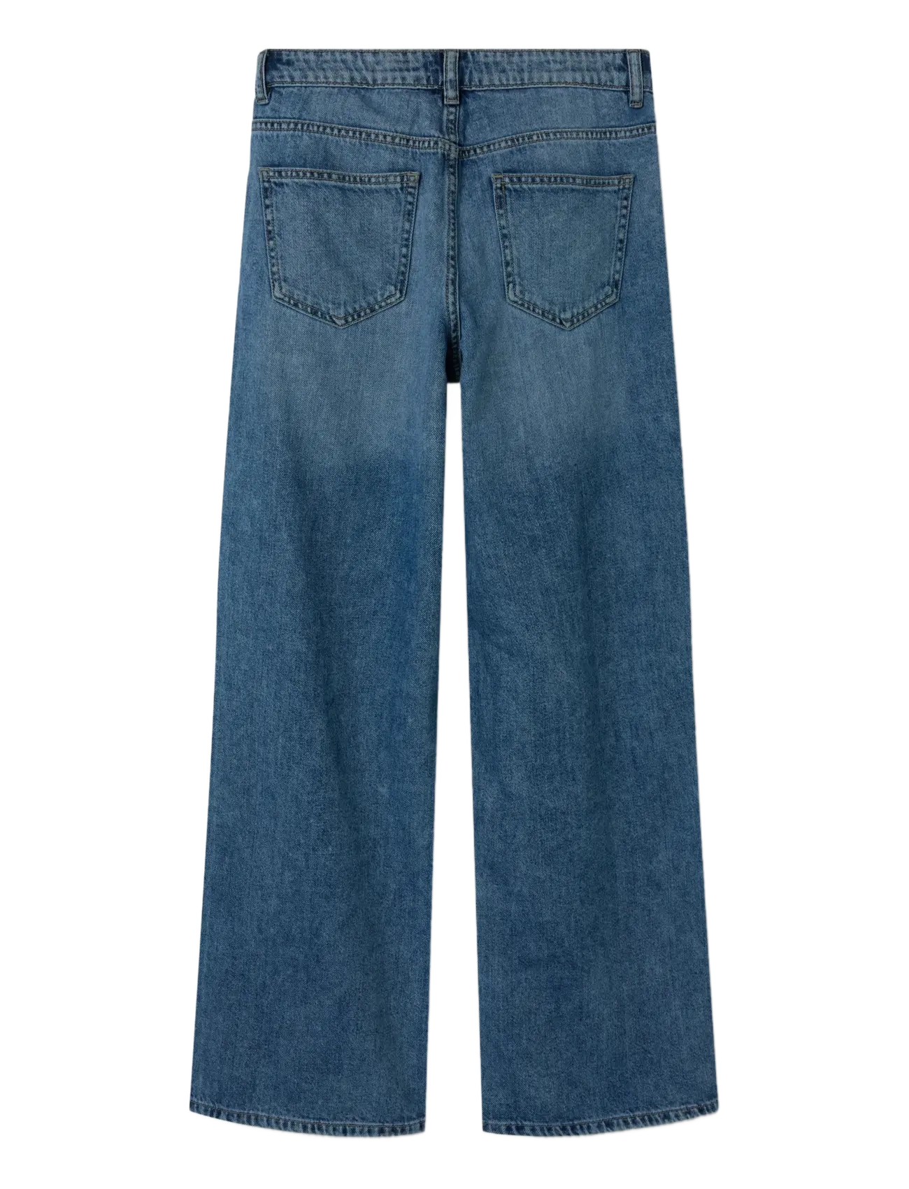 LMTD - NLFBETT DNM NW R WIDE PANT NOOS - regular jeans - medium blue denim - 1